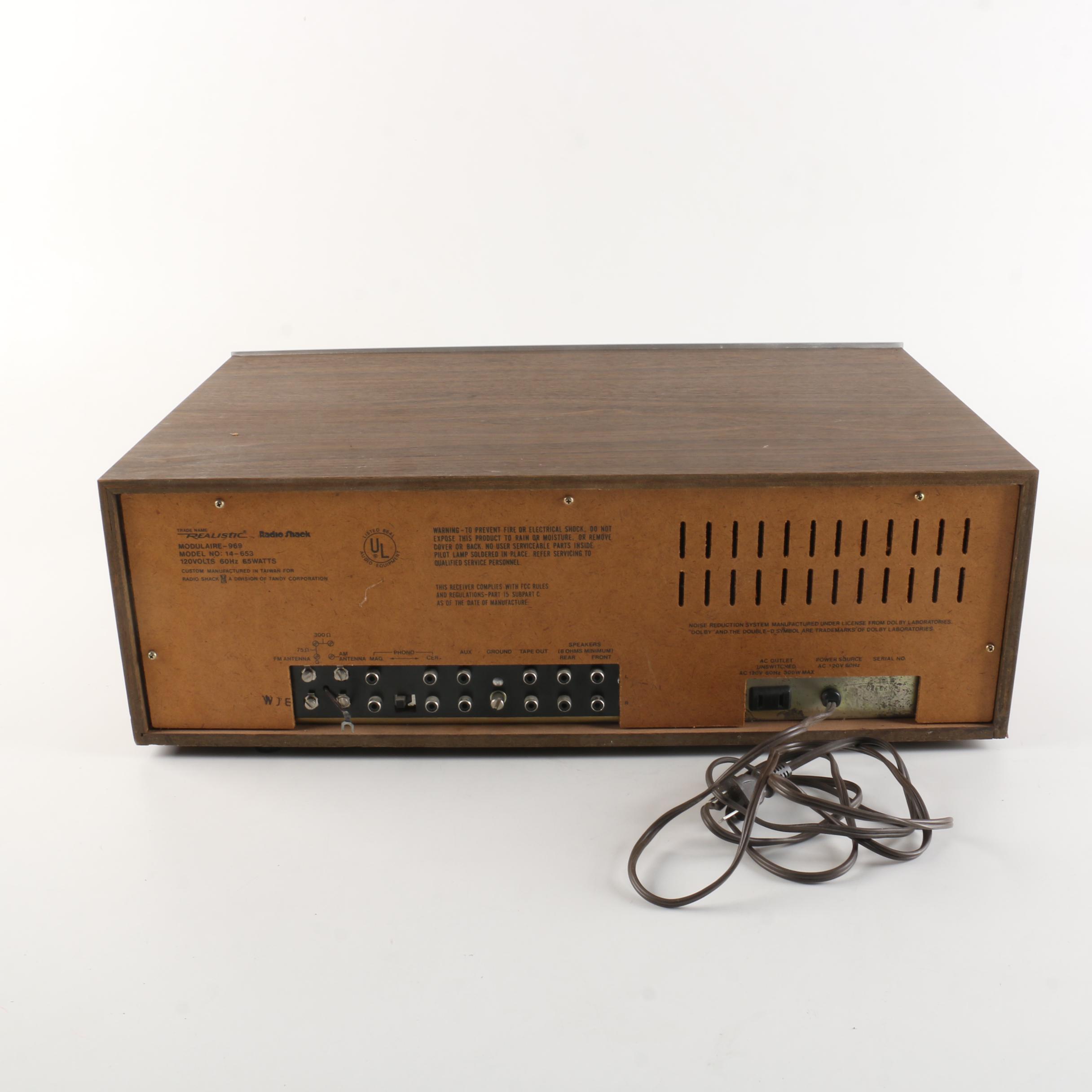 Vintage Realistic AM/FM Stereo Cassette System