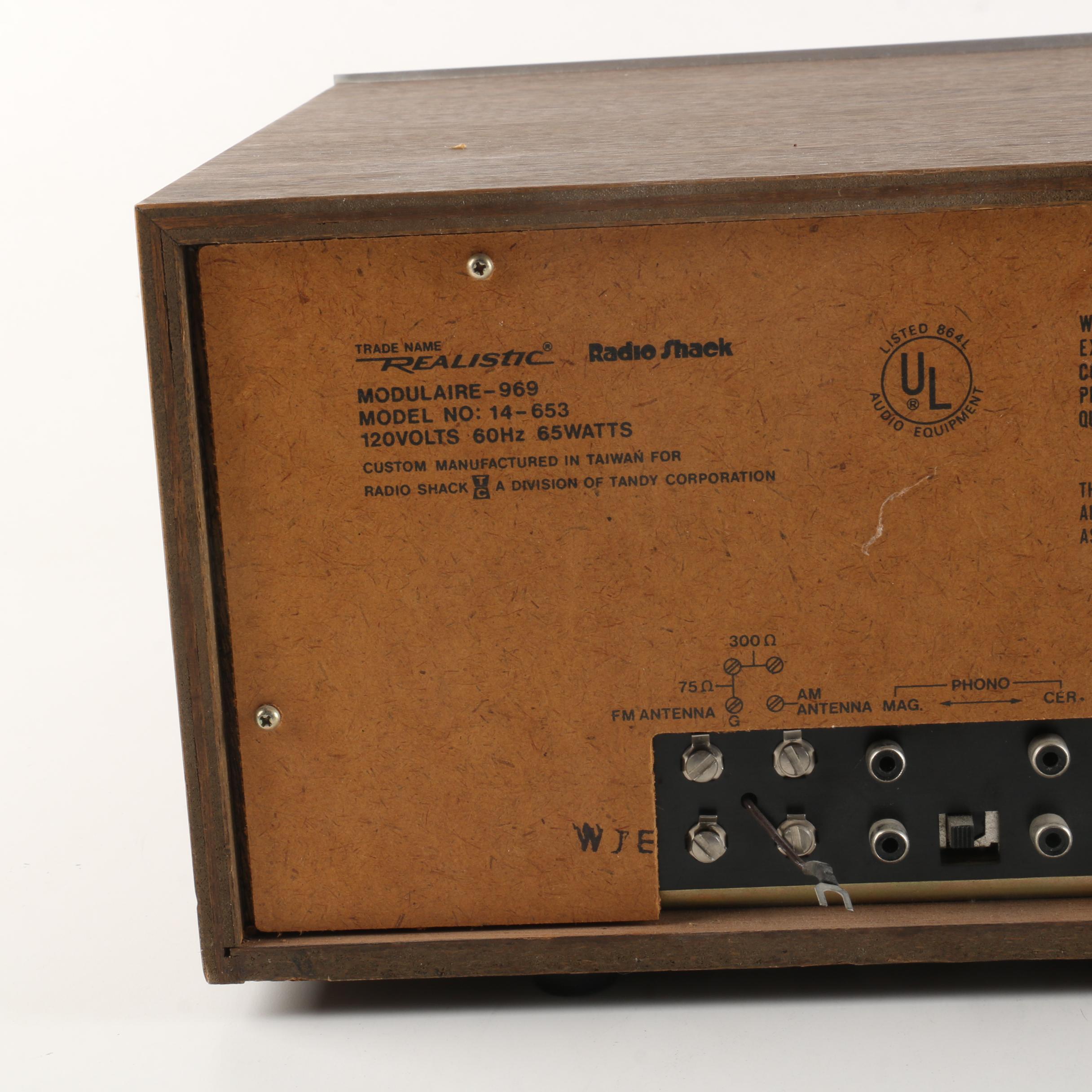 Vintage Realistic AM/FM Stereo Cassette System