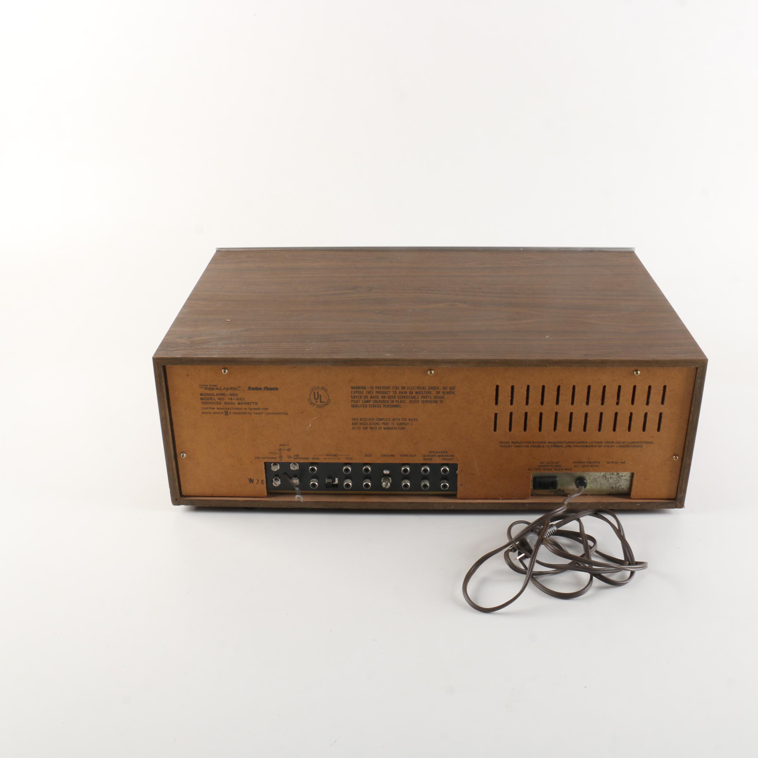 Vintage Realistic AM/FM Stereo Cassette System