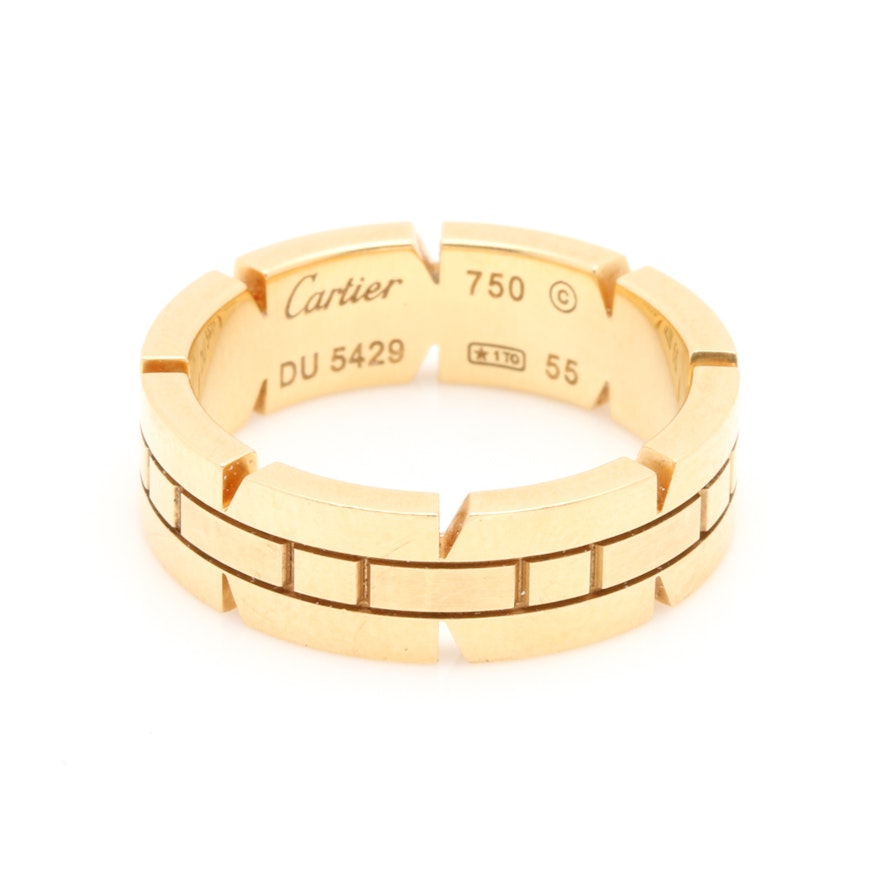 Cartier Tank Francoise 18K Yellow Gold Ring