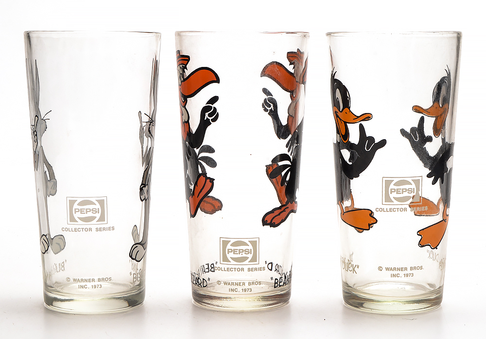 1970s-1980s Character Themed Drinking Glasses