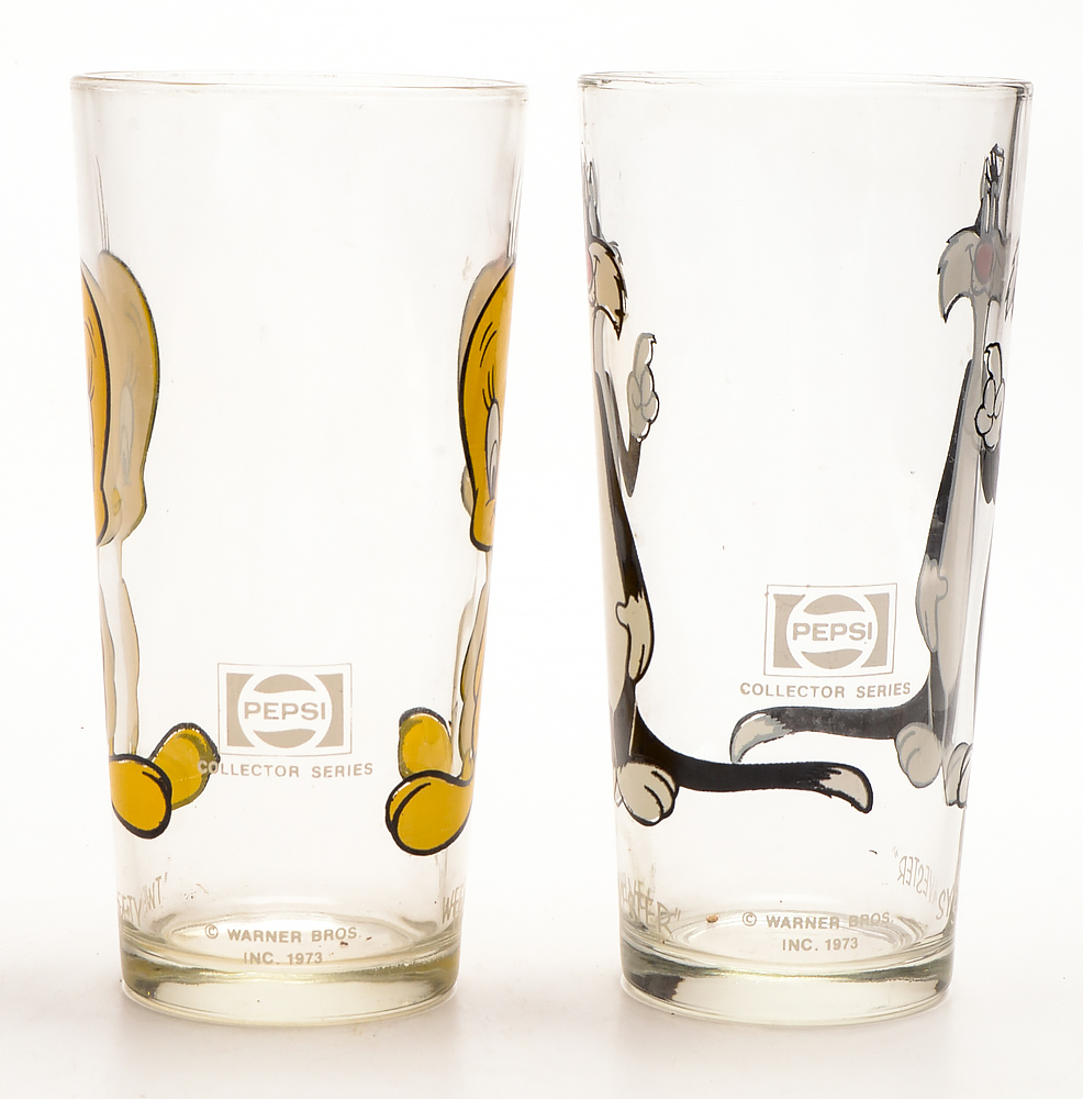 1970s-1980s Character Themed Drinking Glasses