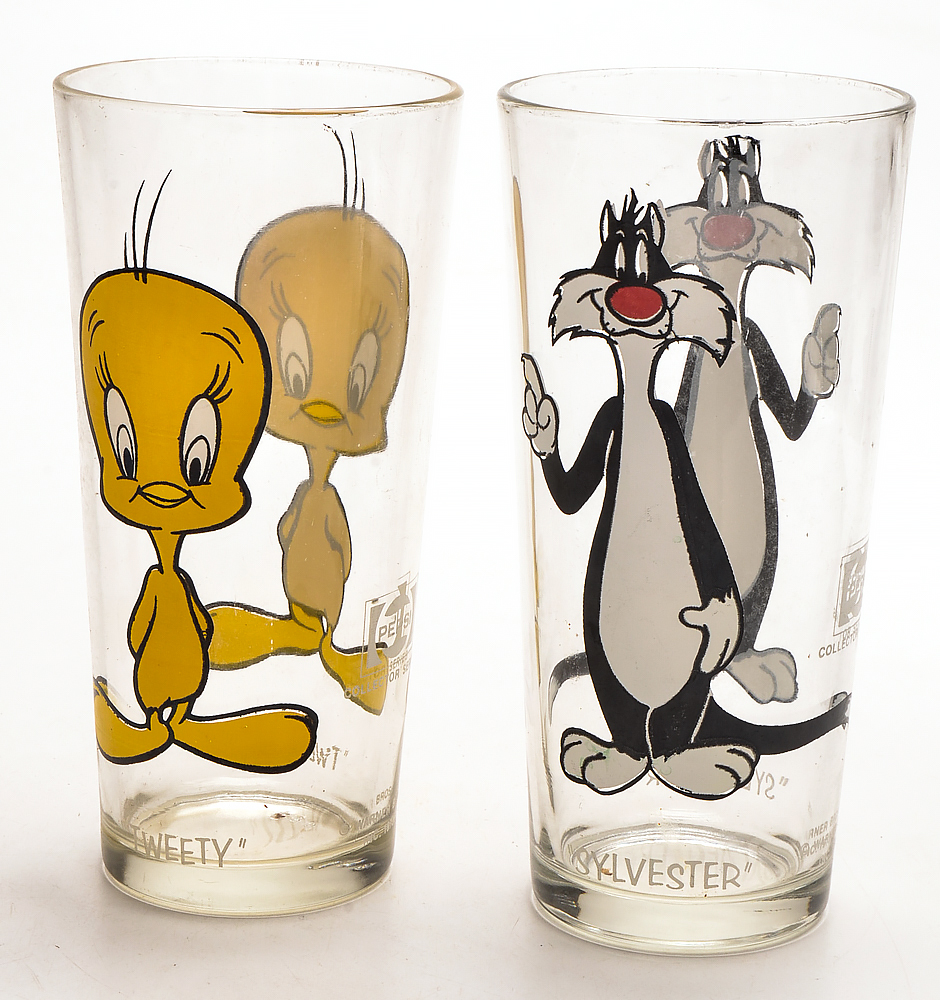 1970s-1980s Character Themed Drinking Glasses