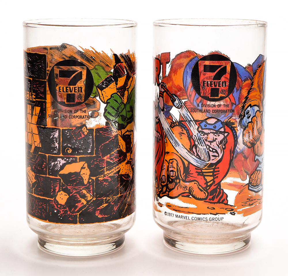1970s-1980s Character Themed Drinking Glasses