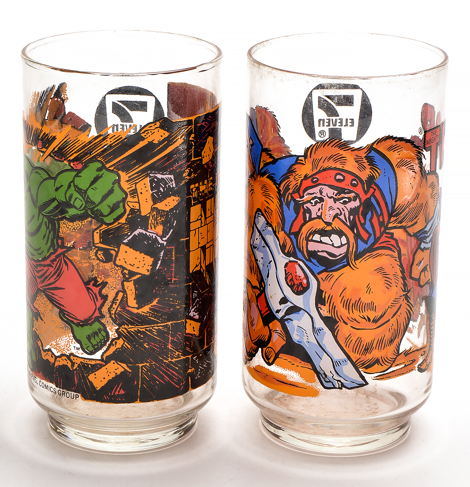 1970s-1980s Character Themed Drinking Glasses