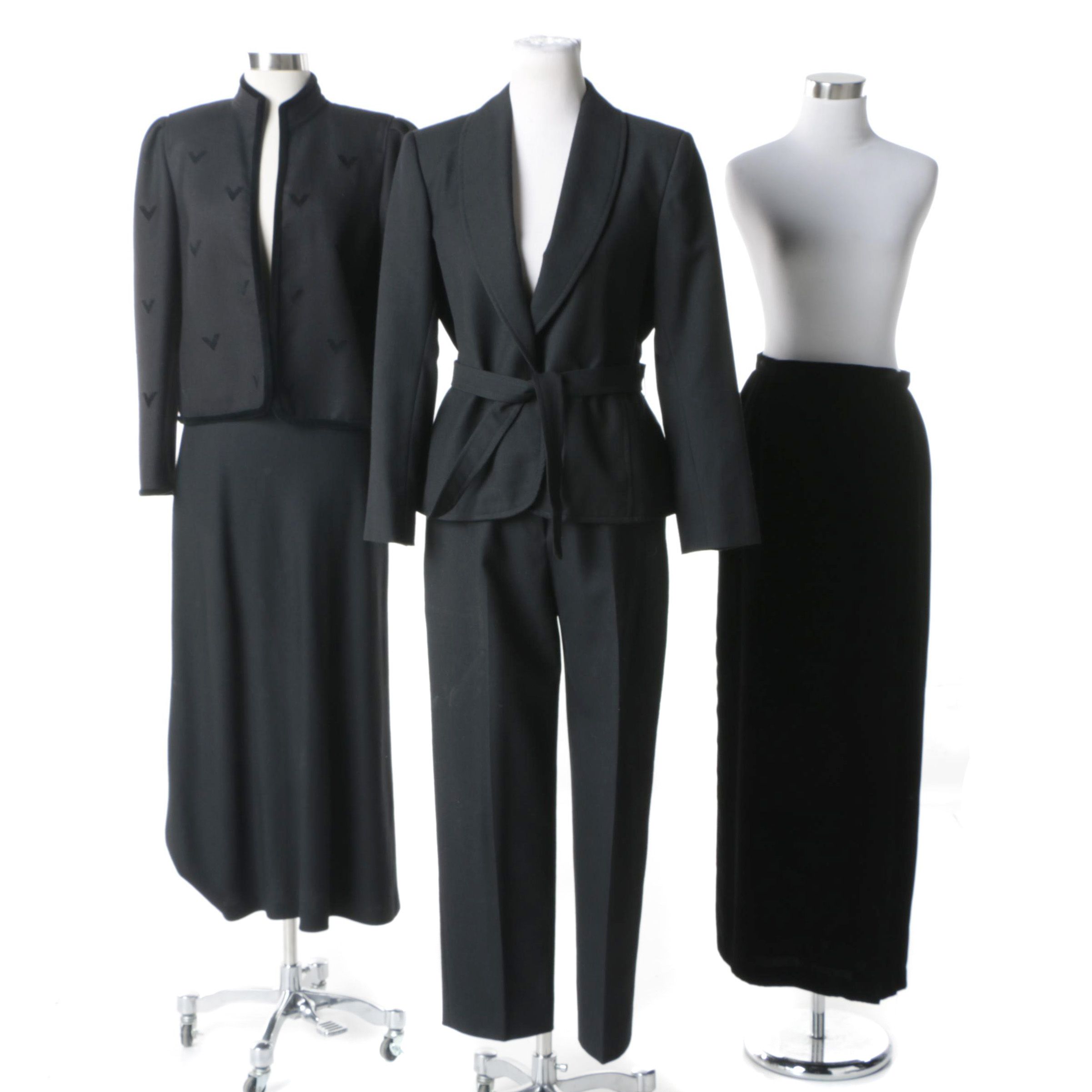 Women's Pantsuit and Separates Including a Louis Feraud Wool Blazer