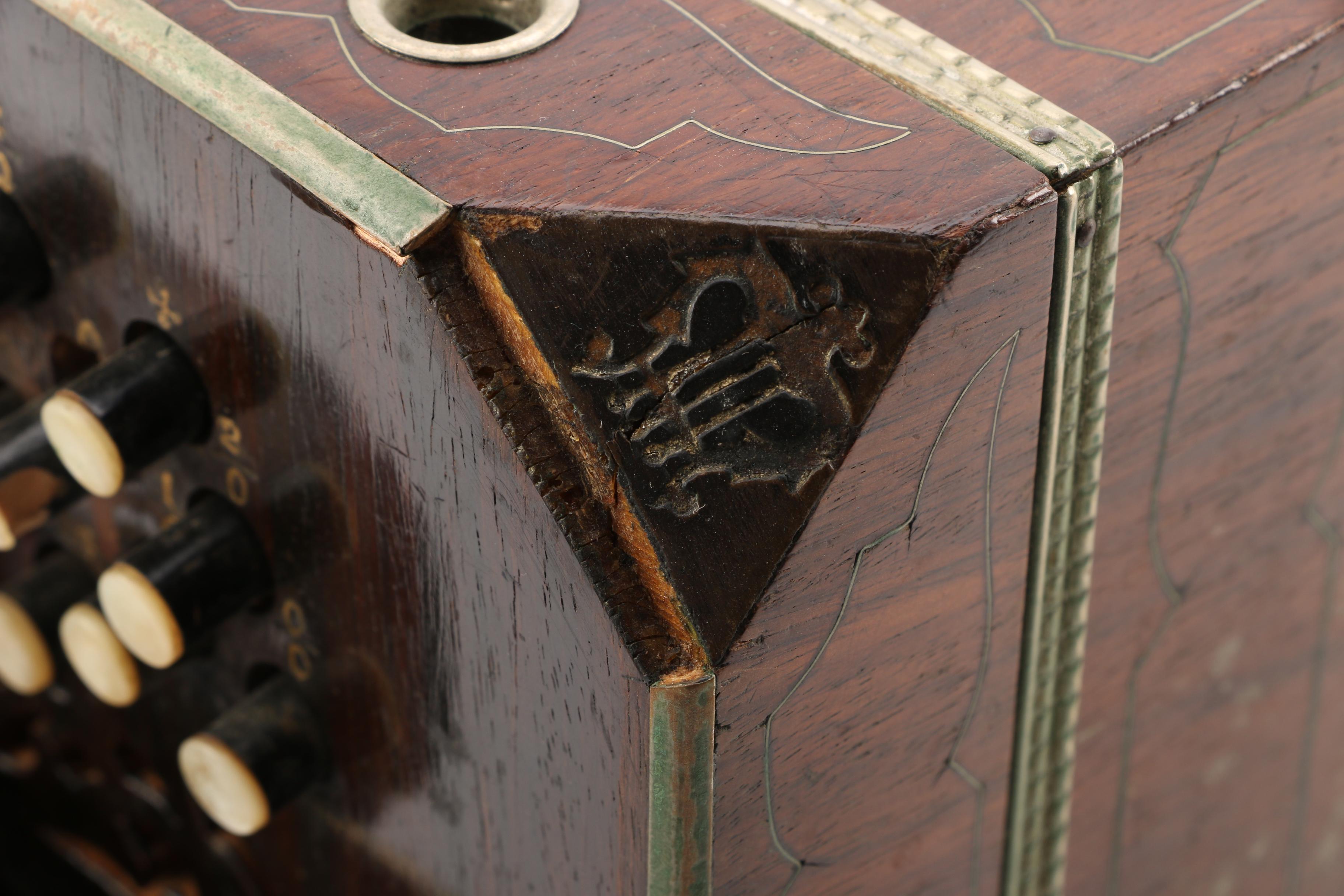 Antique F. Lange Chemnitzer Concertina with Case