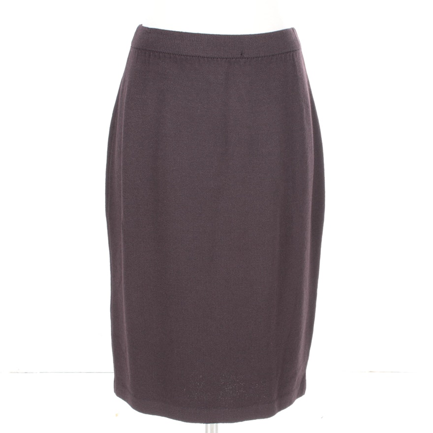 St. John Collection Brown Knit Skirt