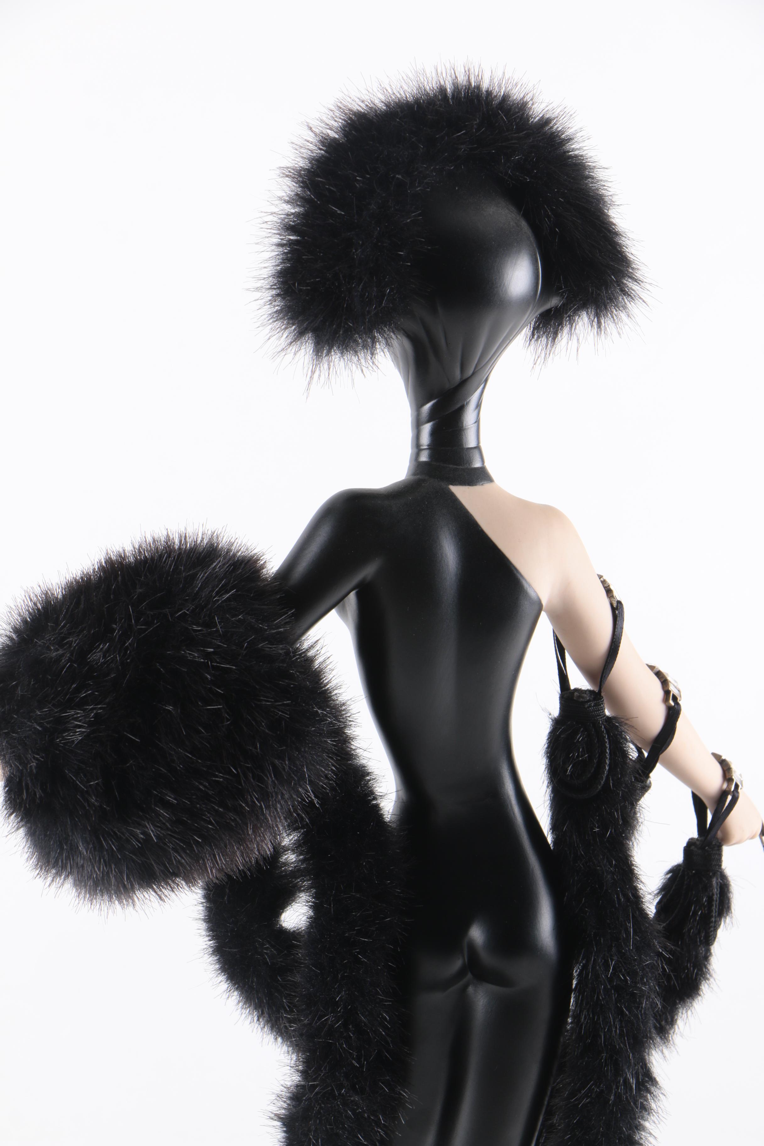 Franklin Mint Erté "Symphony in Black" and Heirloom "Panther"