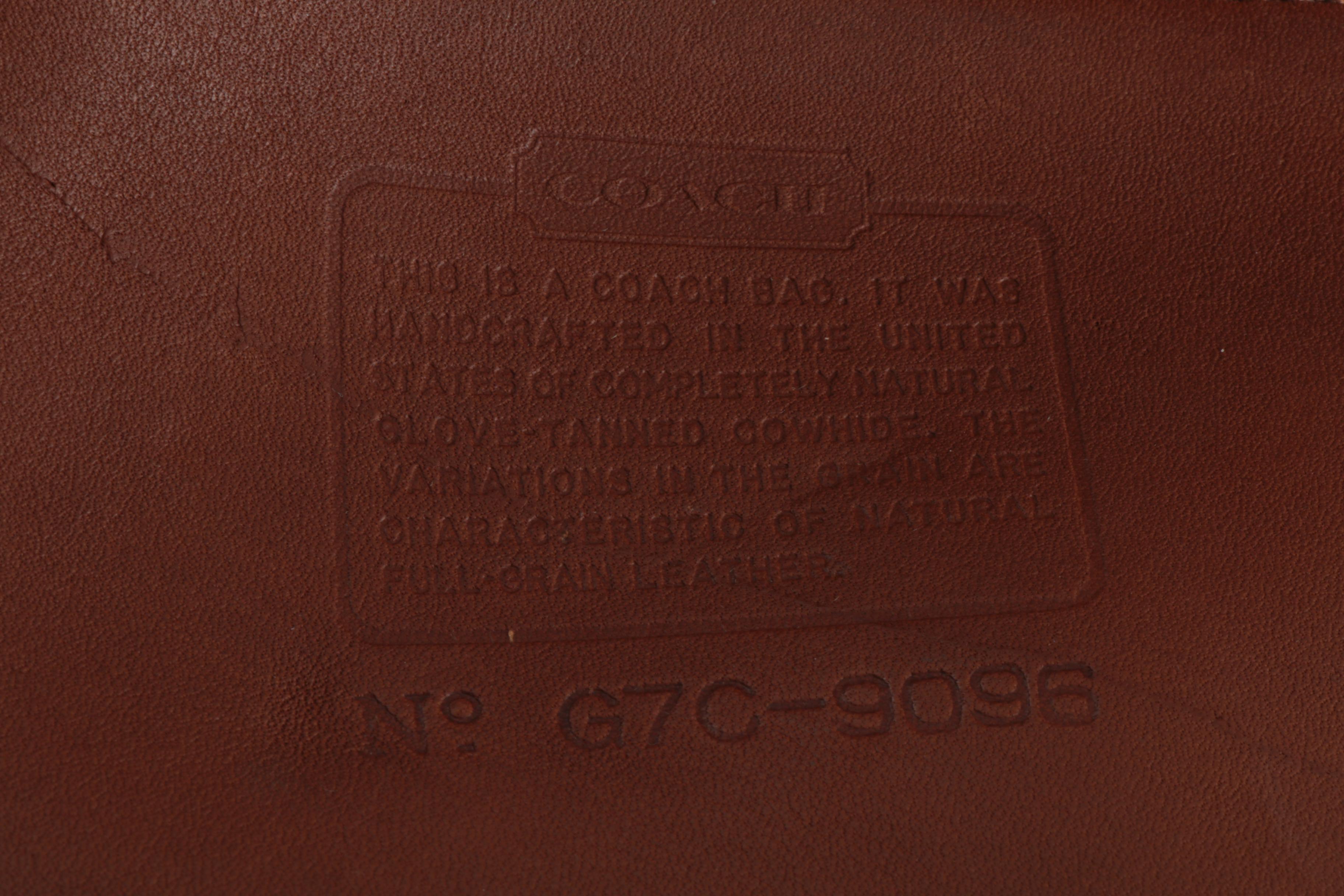 Vintage Coach Barclay Brown Leather Tote