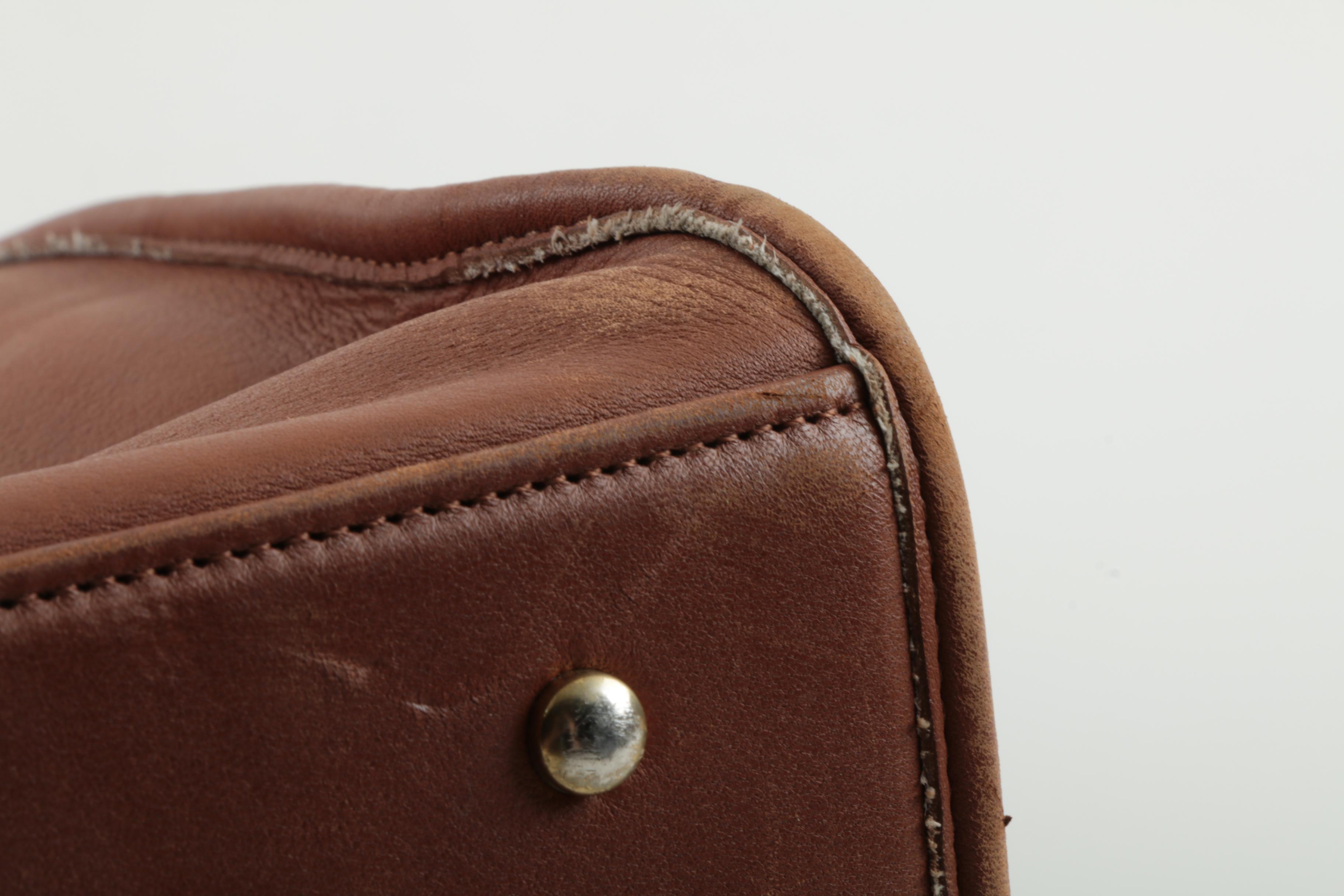 Vintage Coach Barclay Brown Leather Tote