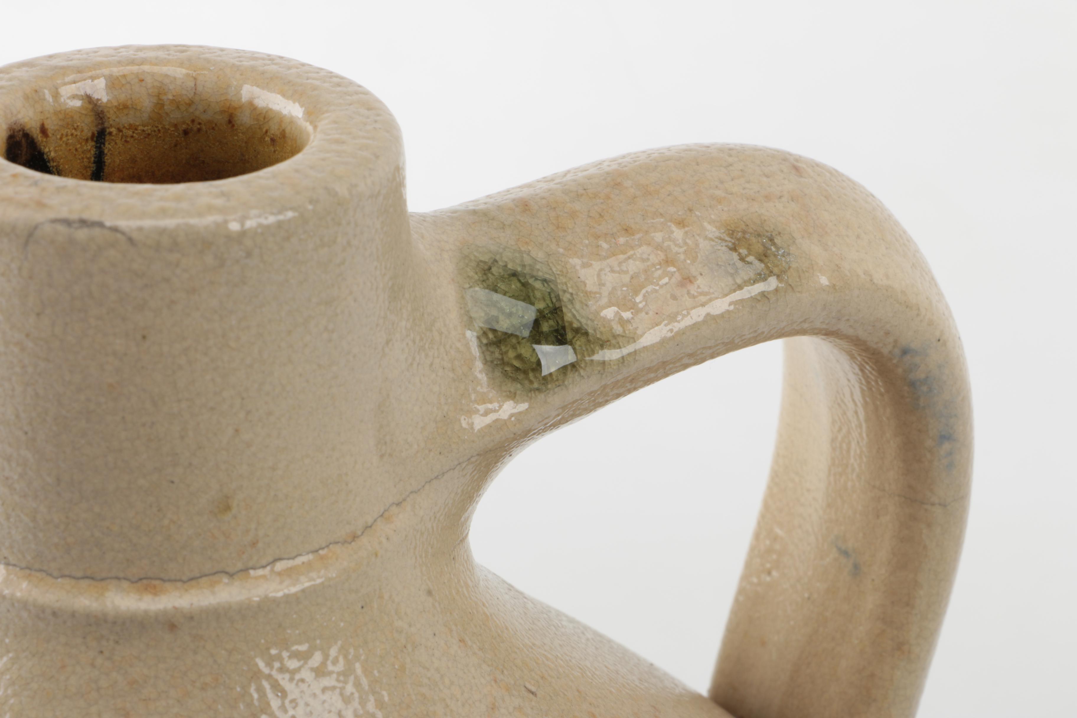 Antique Salt-Glazed Stoneware Jug