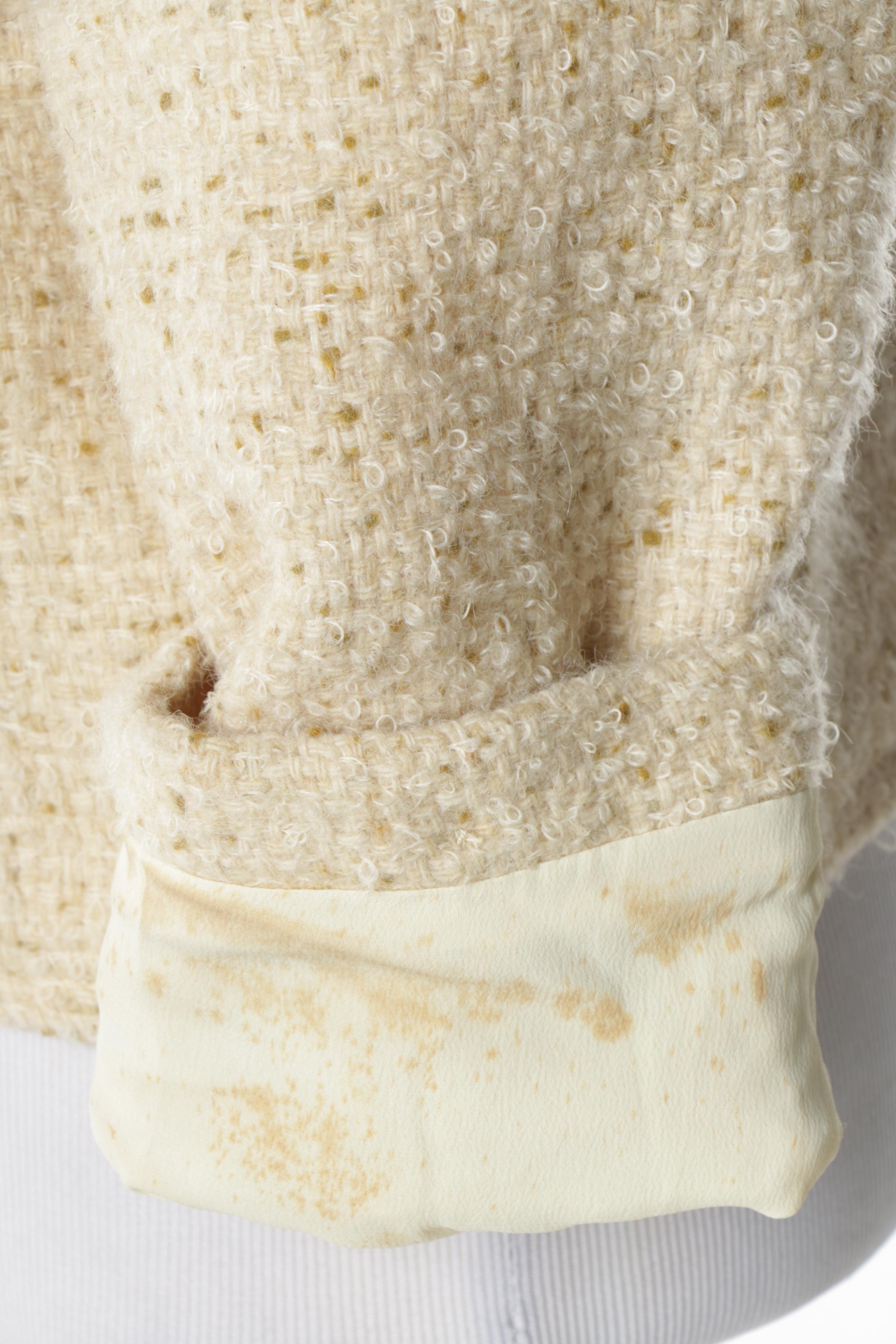 Vintage Saks Fifth Avenue Yellow Tweed Jacket