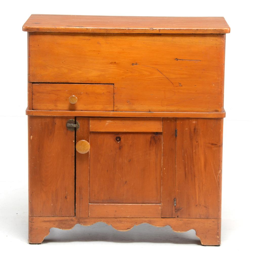 Antique Pine Lift-Top Dry Sink