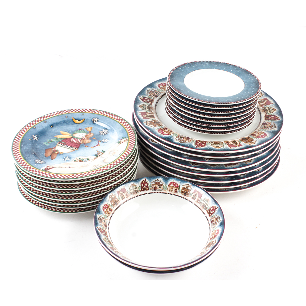 Sakura "Snow Angel Village" China Set