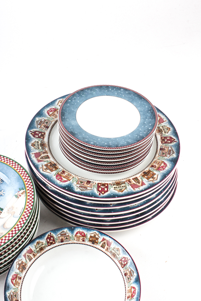 Sakura "Snow Angel Village" China Set