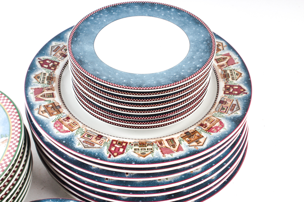 Sakura "Snow Angel Village" China Set