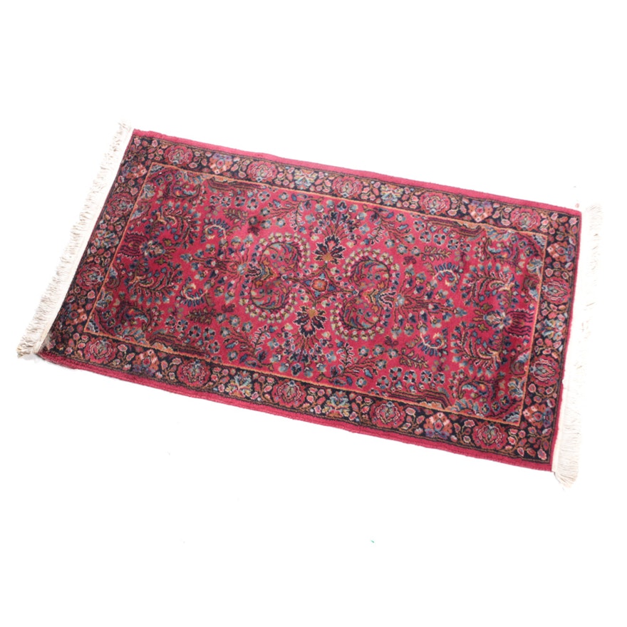 Hand-Knotted Persian Sarouk Rug