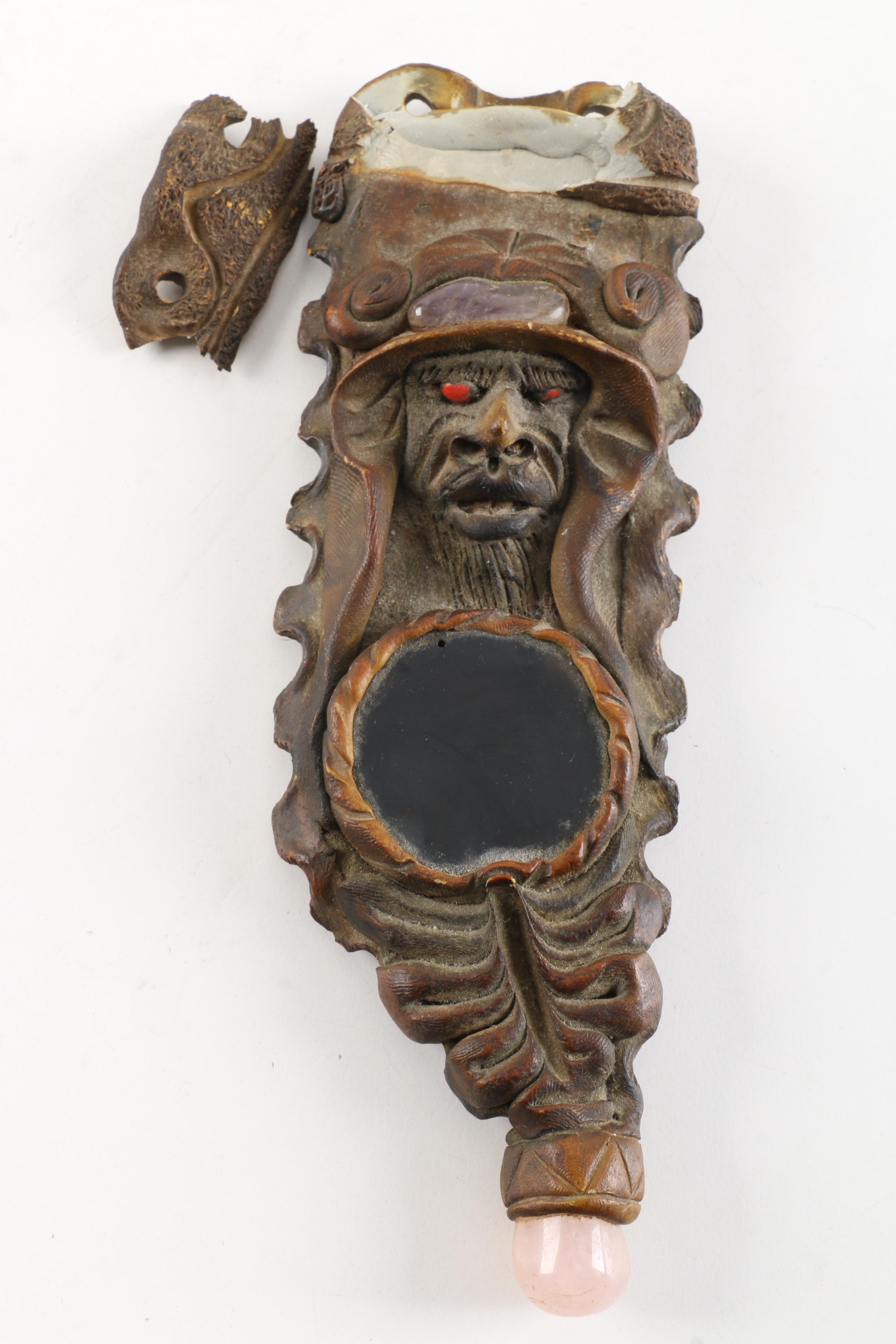 Tramontina Knife with Ceramic Fantasy Inspired Handle and Scabbard