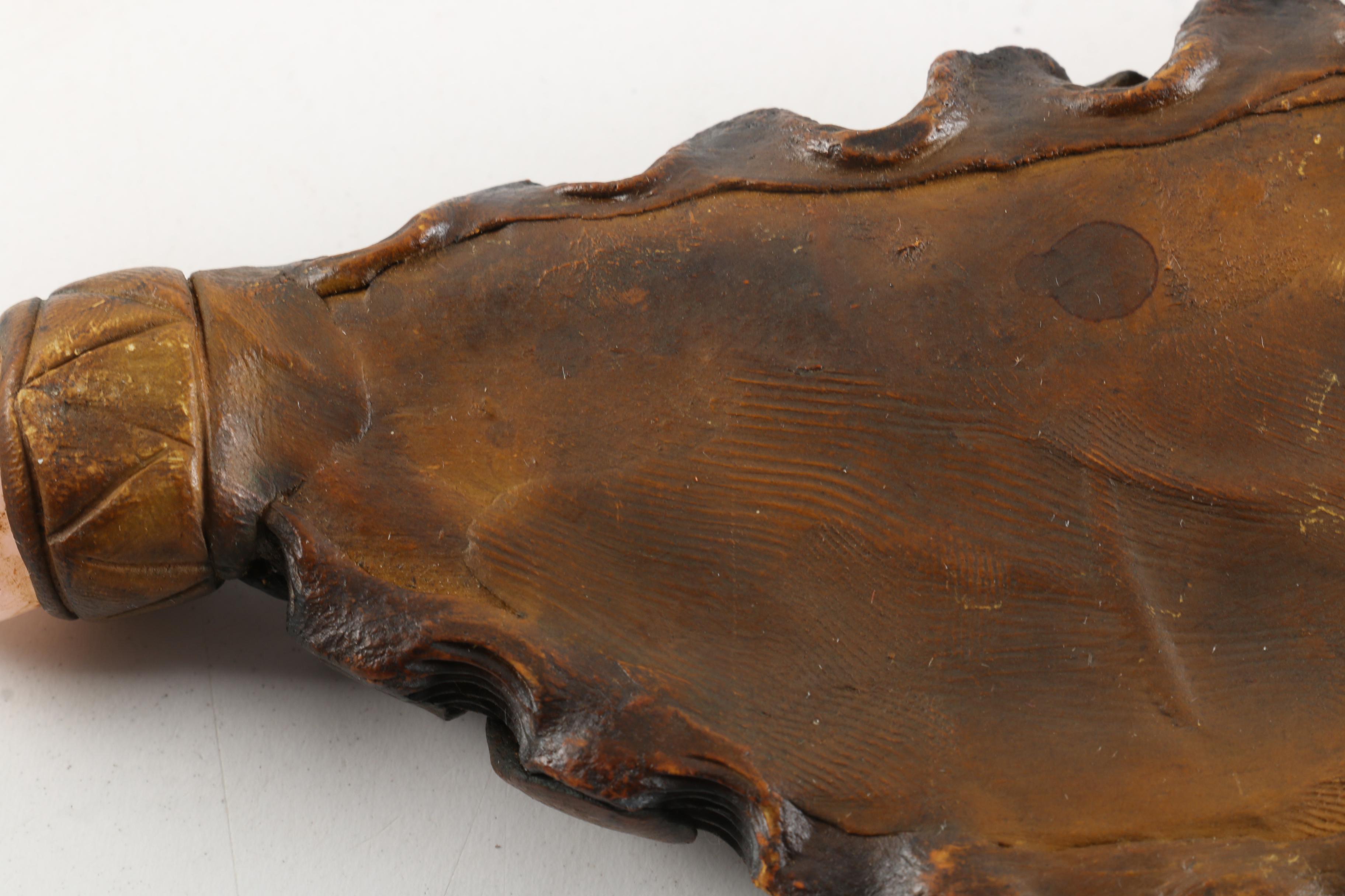 Tramontina Knife with Ceramic Fantasy Inspired Handle and Scabbard