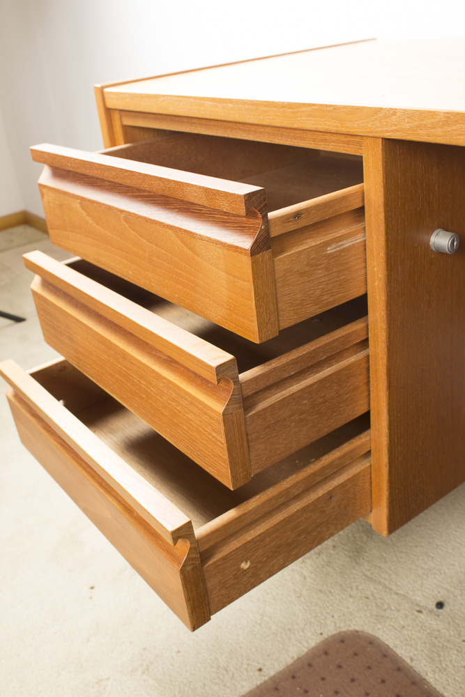 Danish Modern Teak Desk by Peter Løvig Neilsen for Dansk