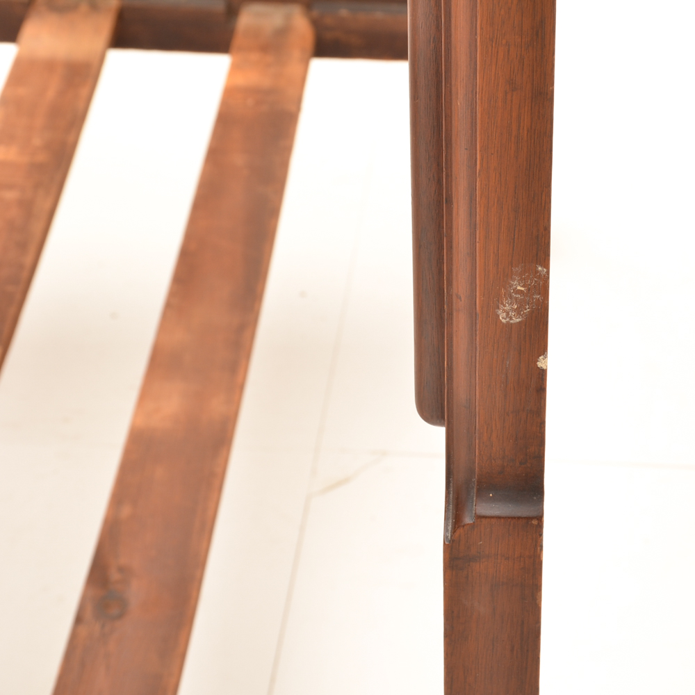 Circa 1870s Mitchell & Rammelsberg Antique Carved Walnut Full Bed Frame