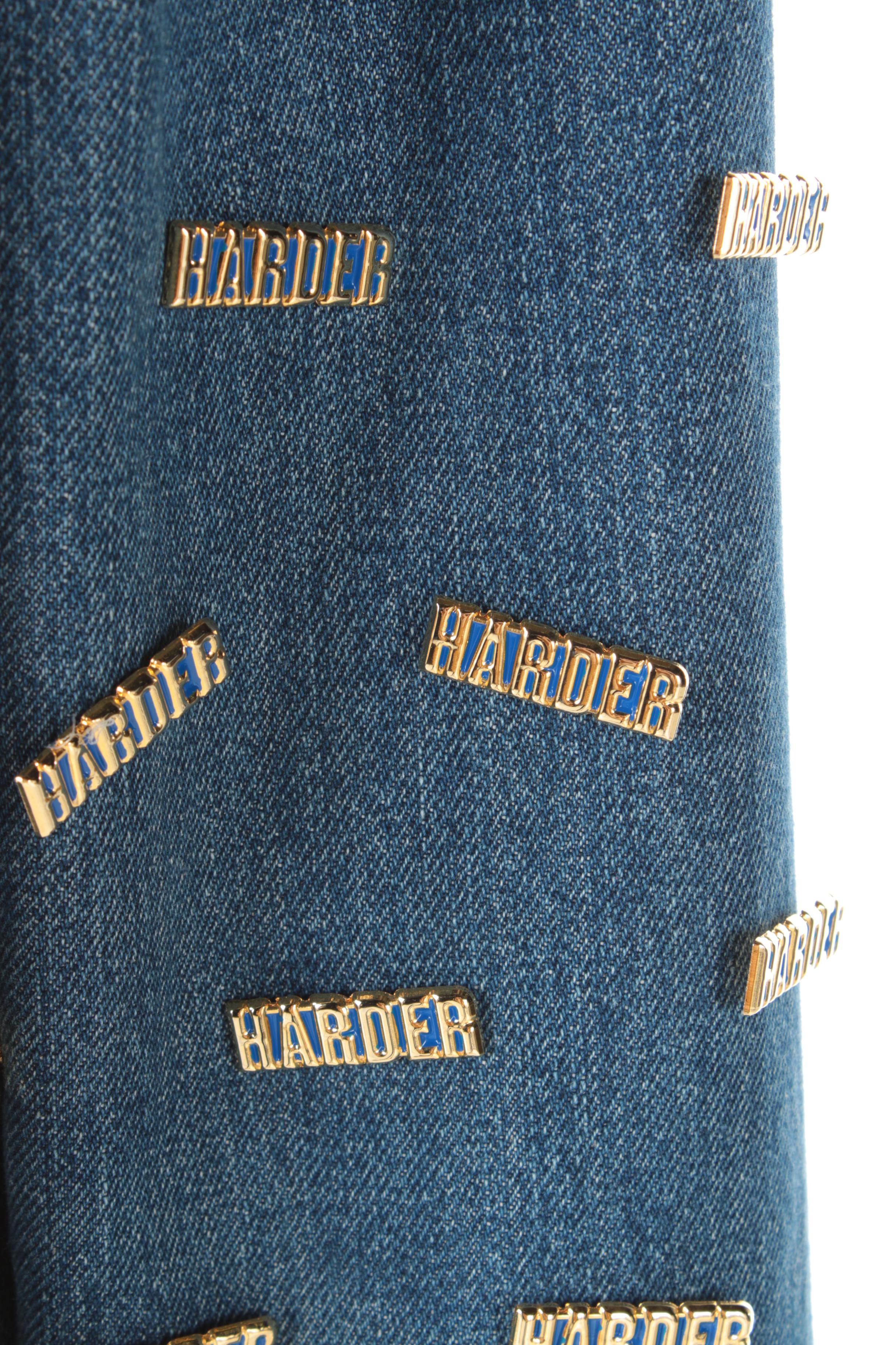 Levi Strauss & Co. Denim Jacket with Embroidery and Pin Accents