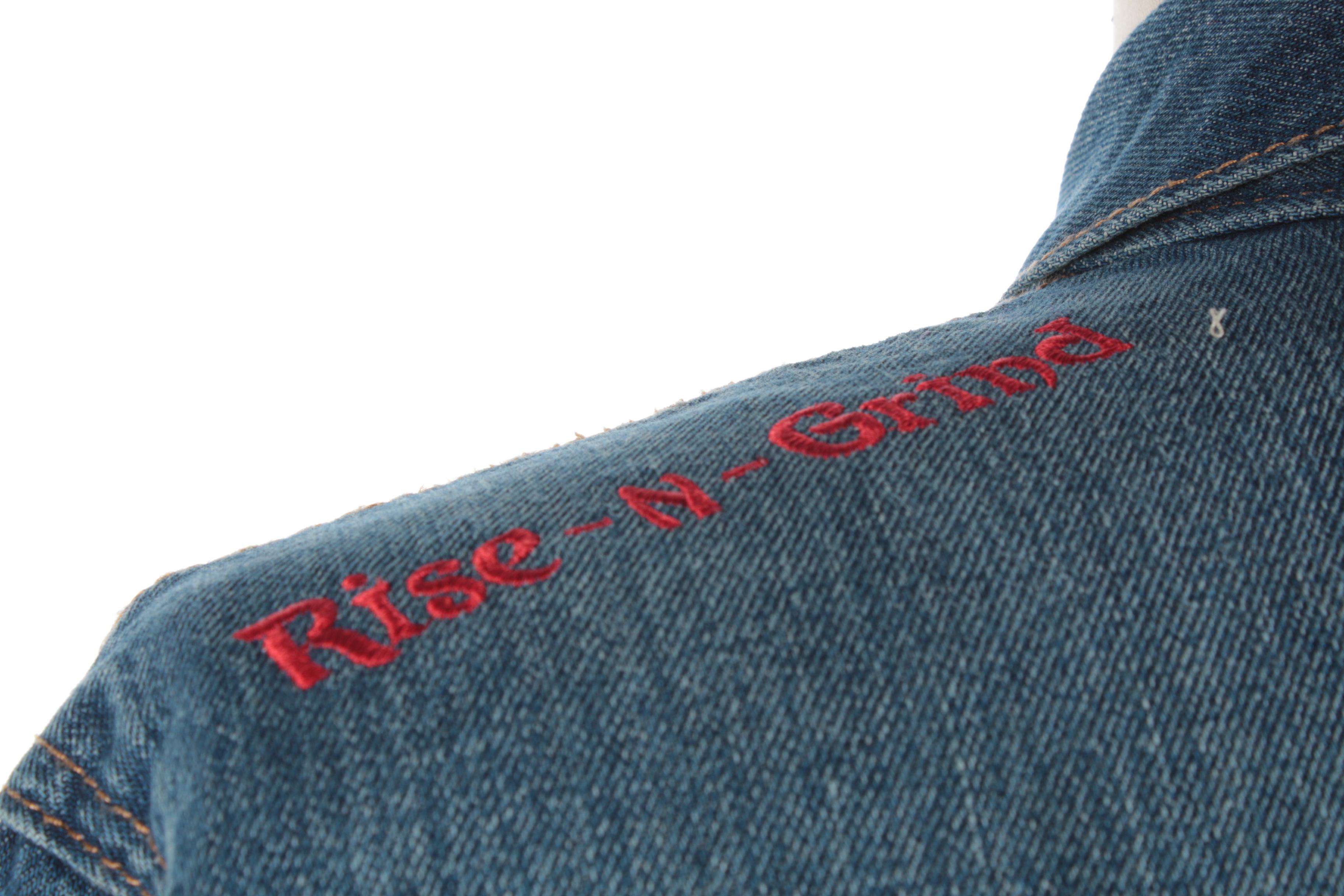 Levi Strauss & Co. Denim Jacket with Embroidery and Pin Accents