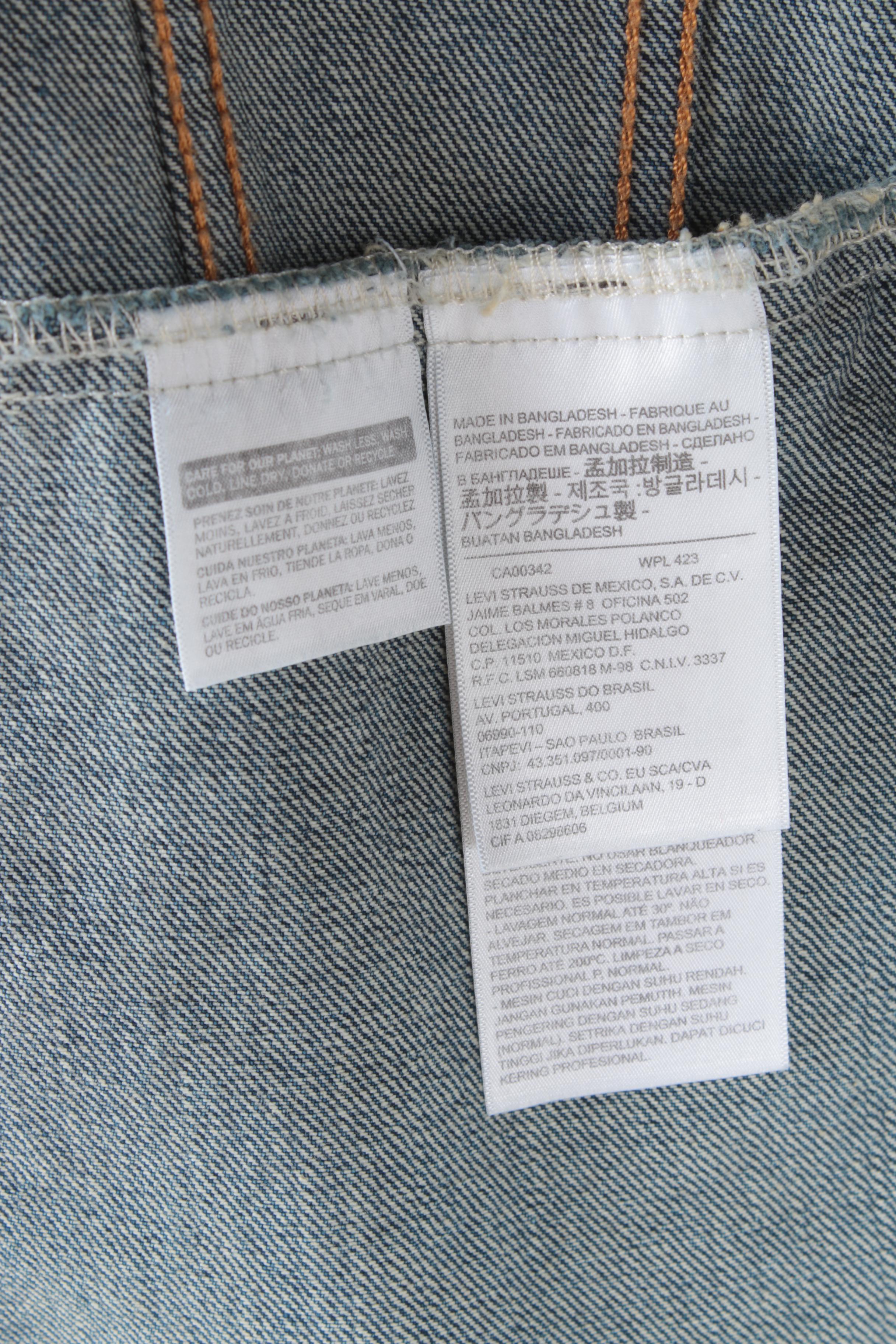 Levi Strauss & Co. Denim Jacket with Embroidery and Pin Accents