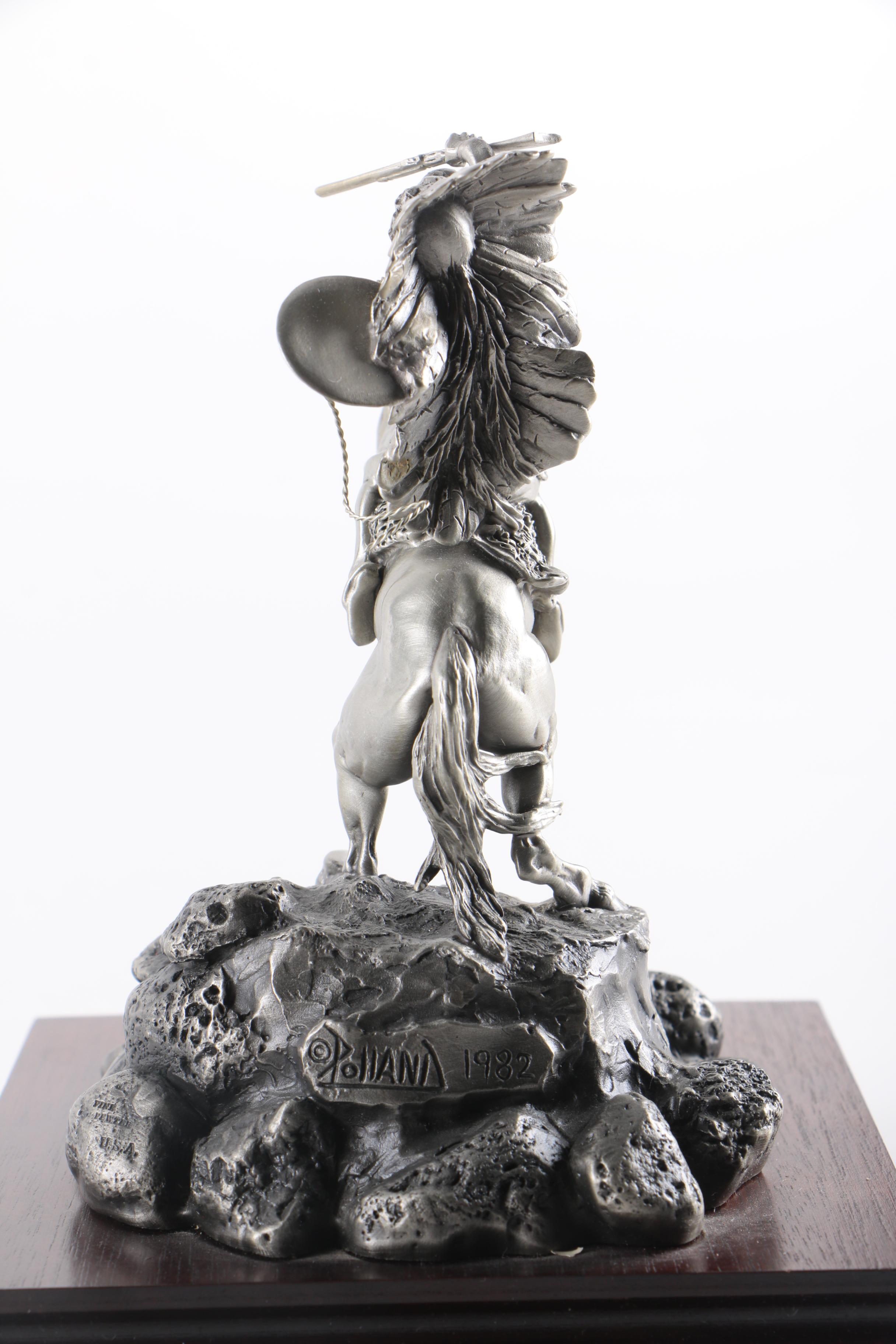 Donald Polland 1982 Pewter Sculpture