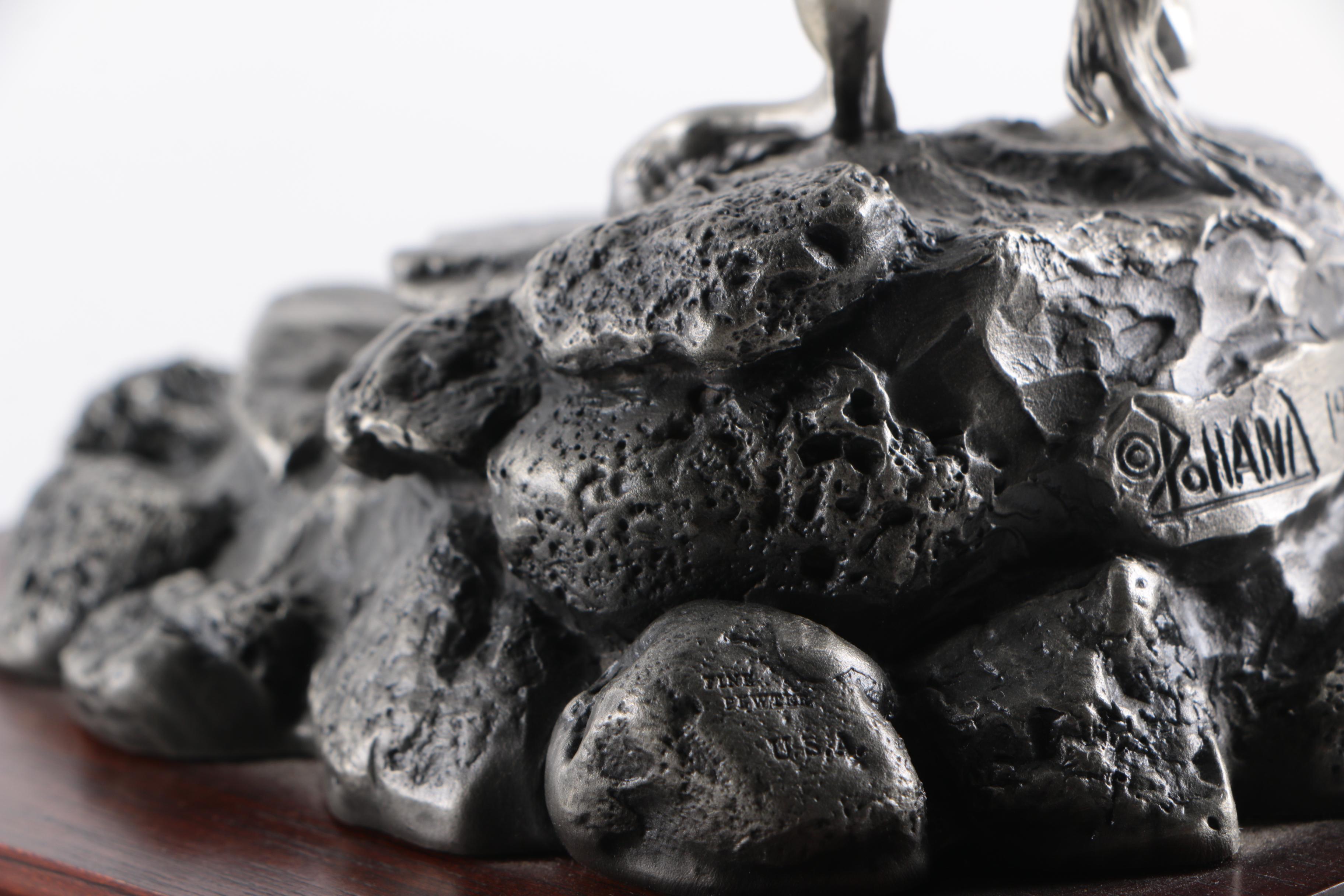 Donald Polland 1982 Pewter Sculpture