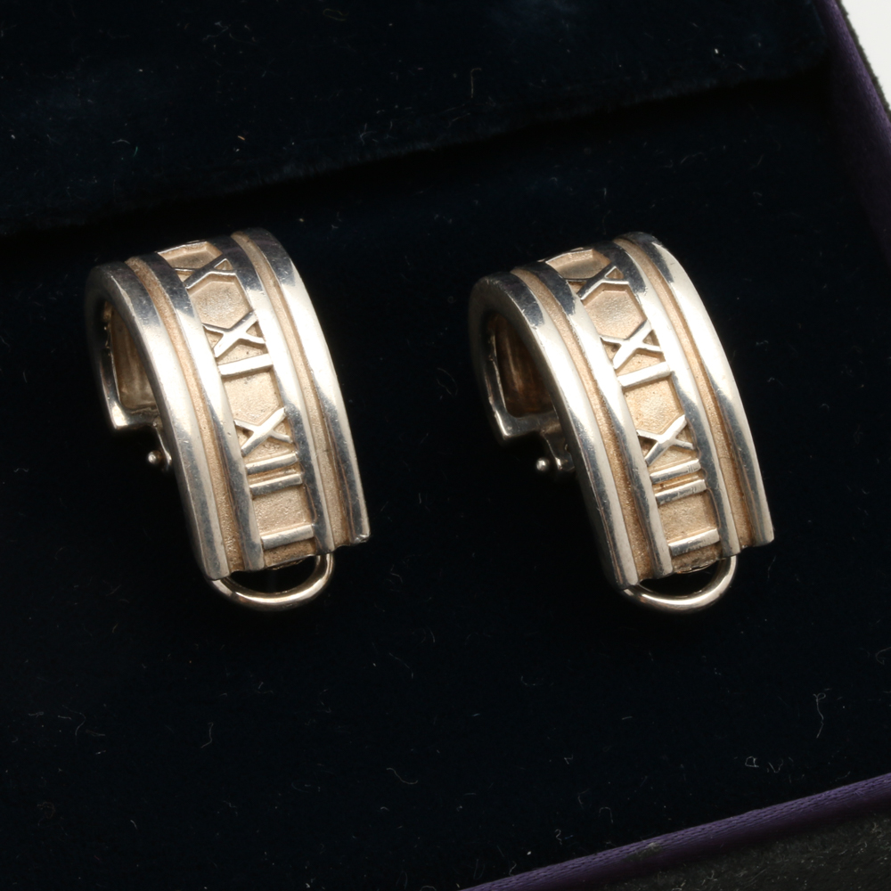 Atlas Collection Tiffany & Co. Sterling Silver Hoop Earrings