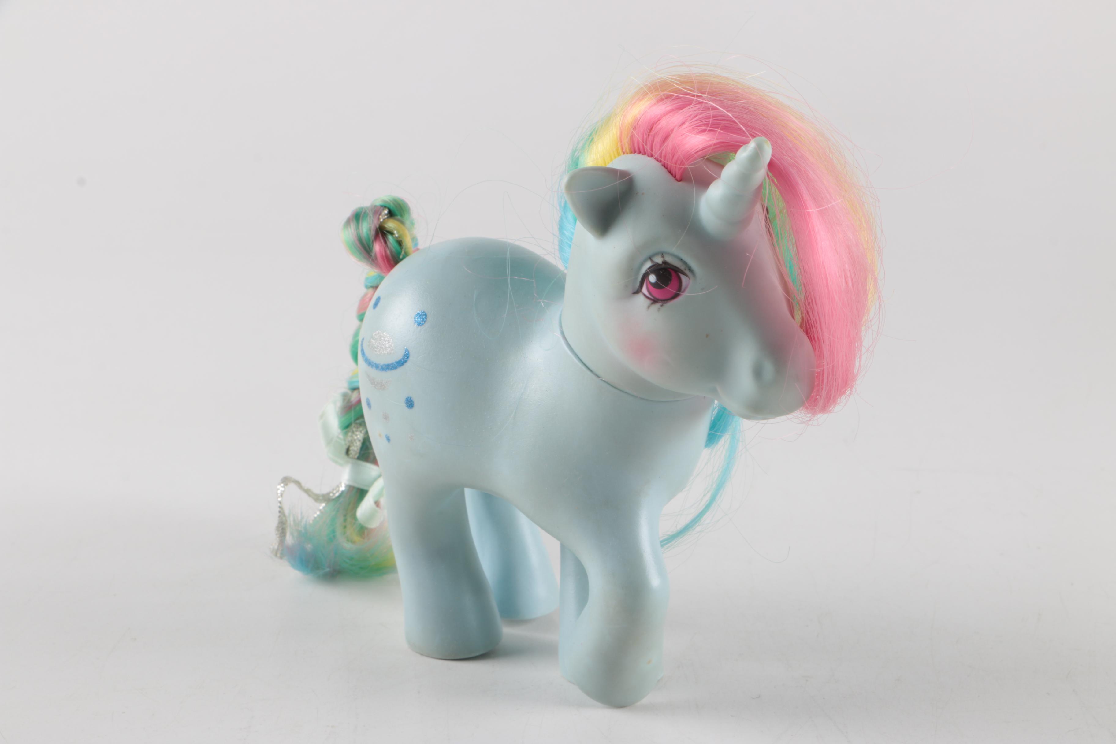 1980s Hasbro "My Little Pony" Stable Carrying Case and Ponies