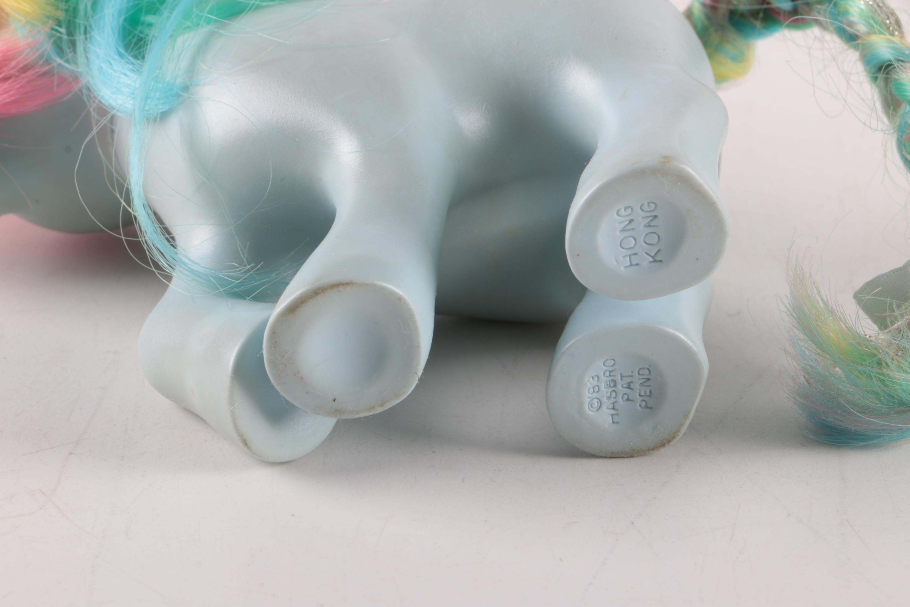 1980s Hasbro "My Little Pony" Stable Carrying Case and Ponies