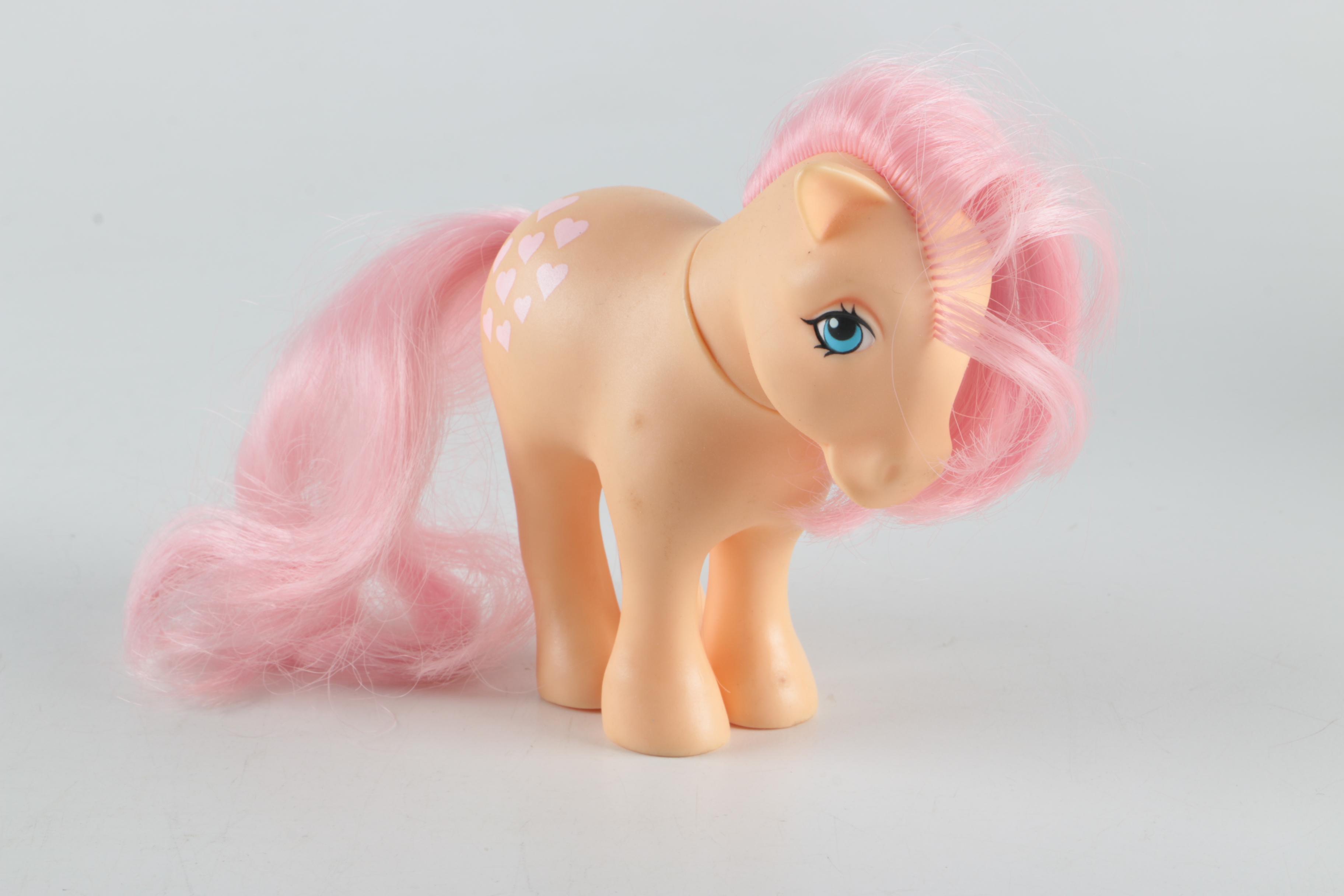 1980s Hasbro "My Little Pony" Stable Carrying Case and Ponies