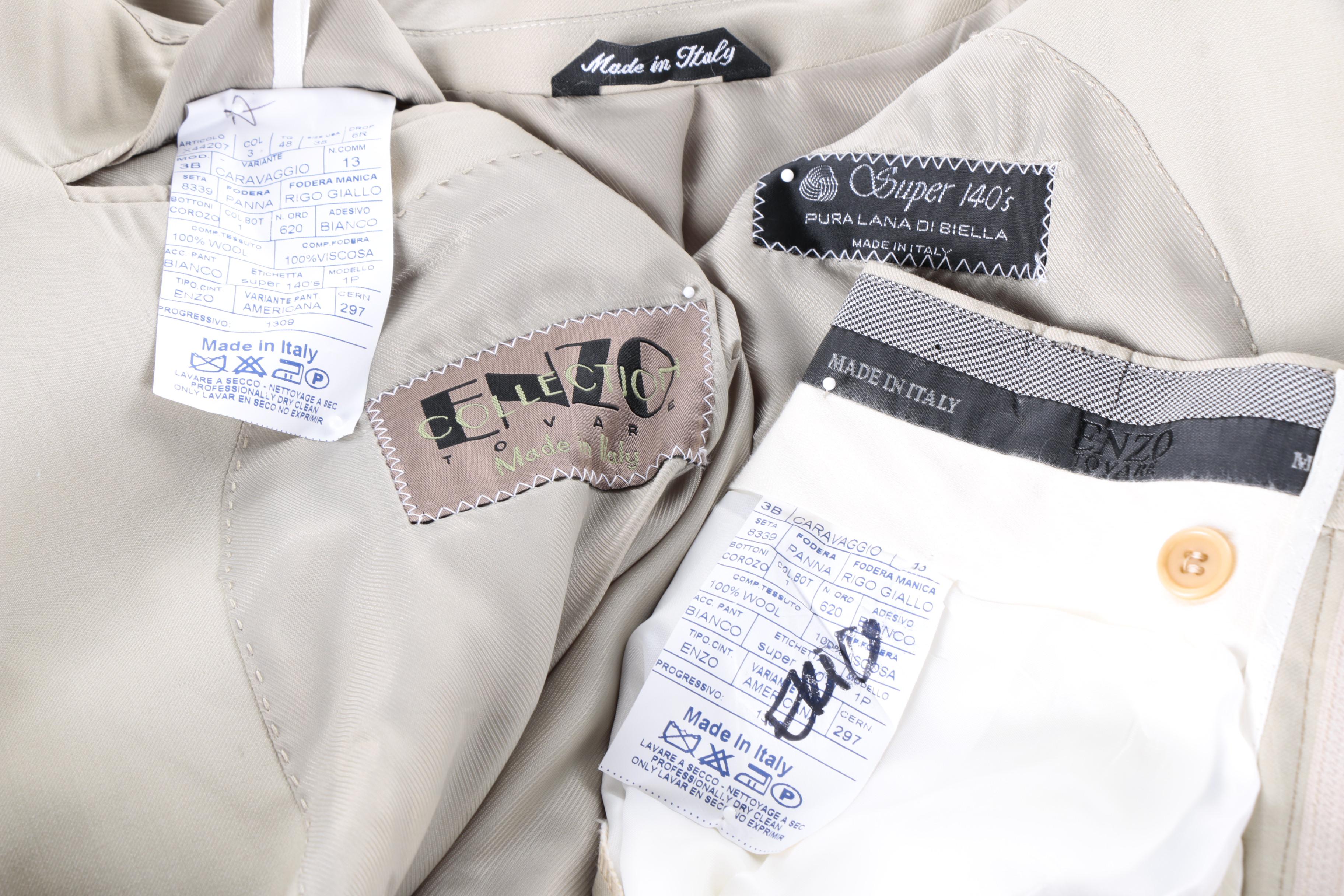 Men's Enzo Tovare Collection Wool Suit