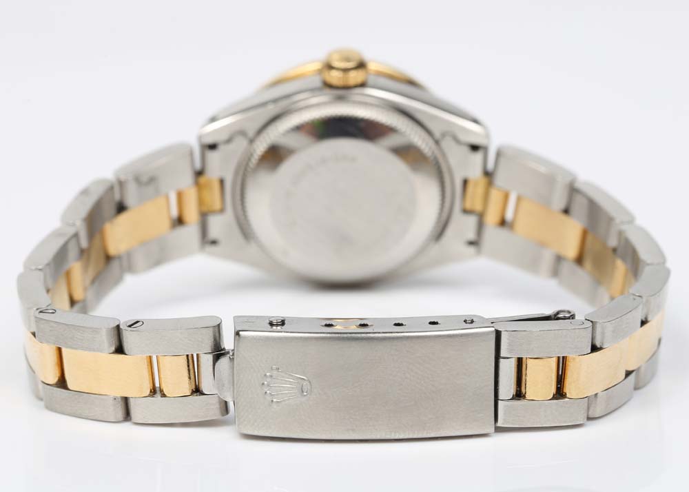 Rolex 18K Yellow Gold, Diamond and Sapphire Oyster Perpetual Datejust Watch