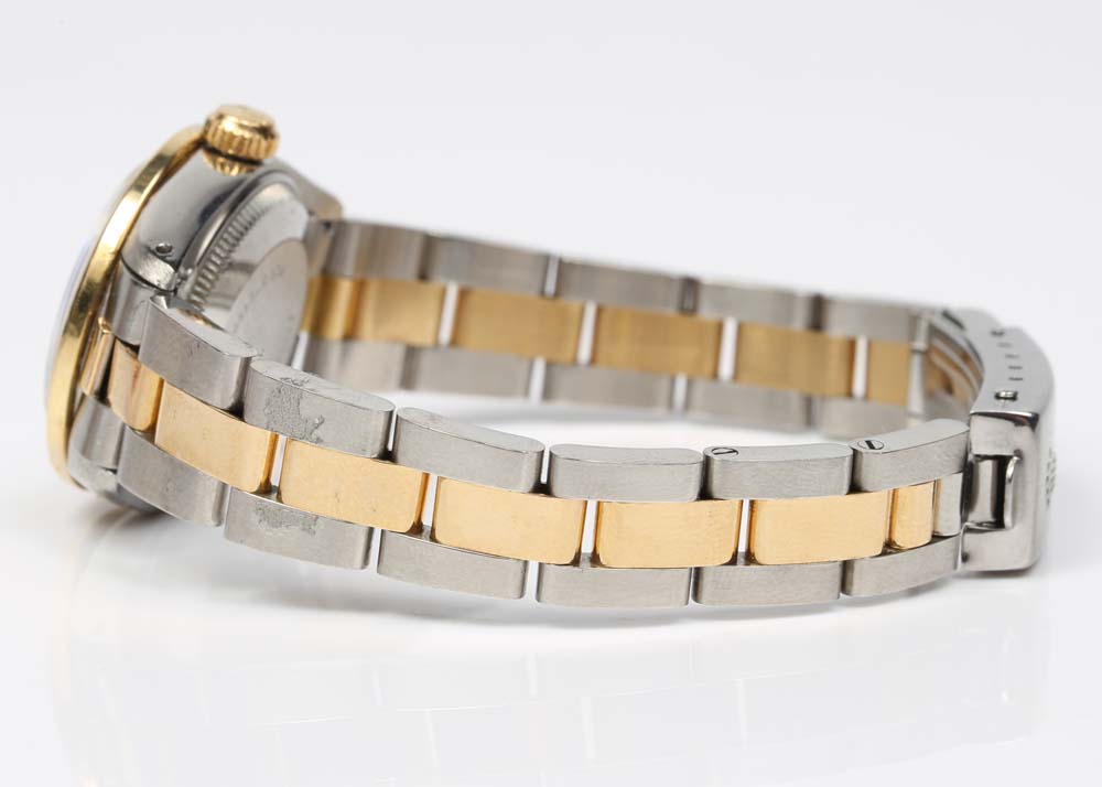 Rolex 18K Yellow Gold, Diamond and Sapphire Oyster Perpetual Datejust Watch