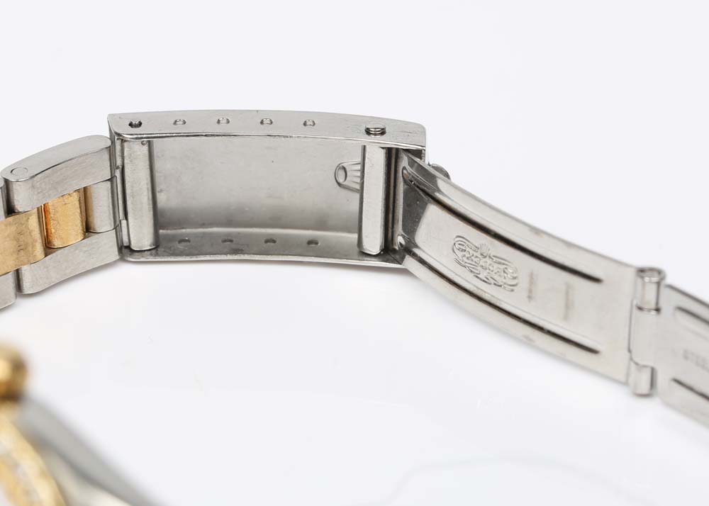 Rolex 18K Yellow Gold, Diamond and Sapphire Oyster Perpetual Datejust Watch