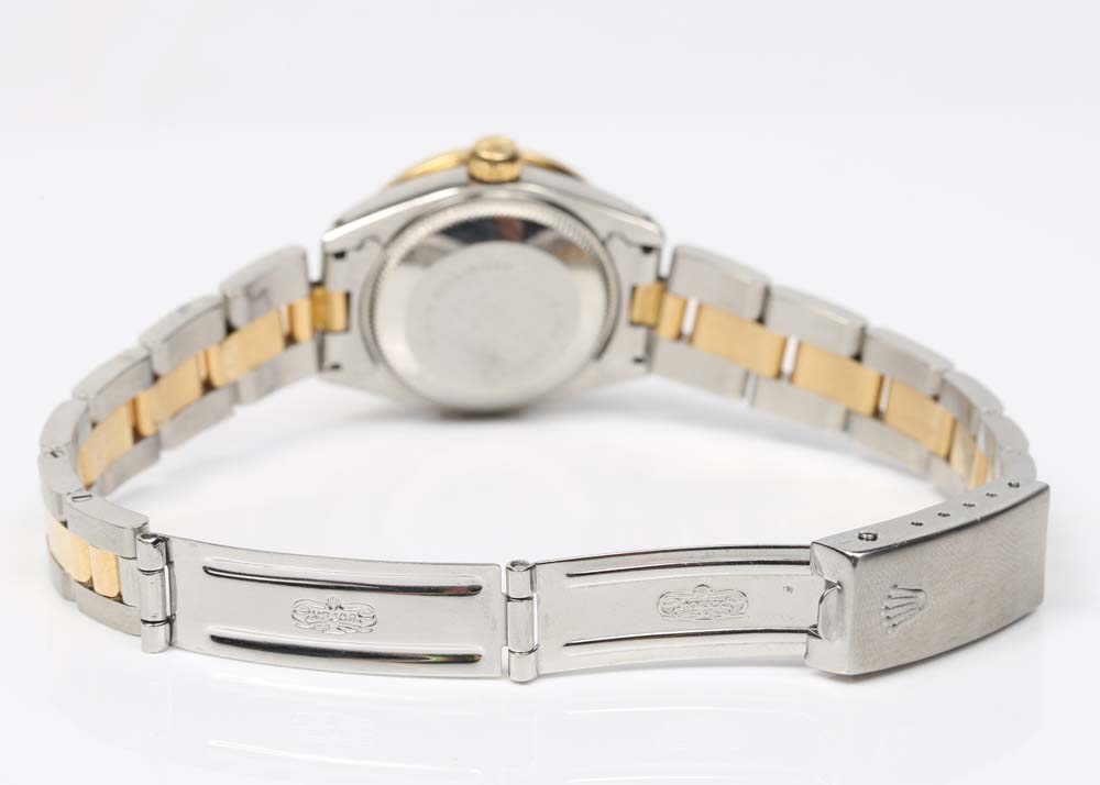 Rolex 18K Yellow Gold, Diamond and Sapphire Oyster Perpetual Datejust Watch