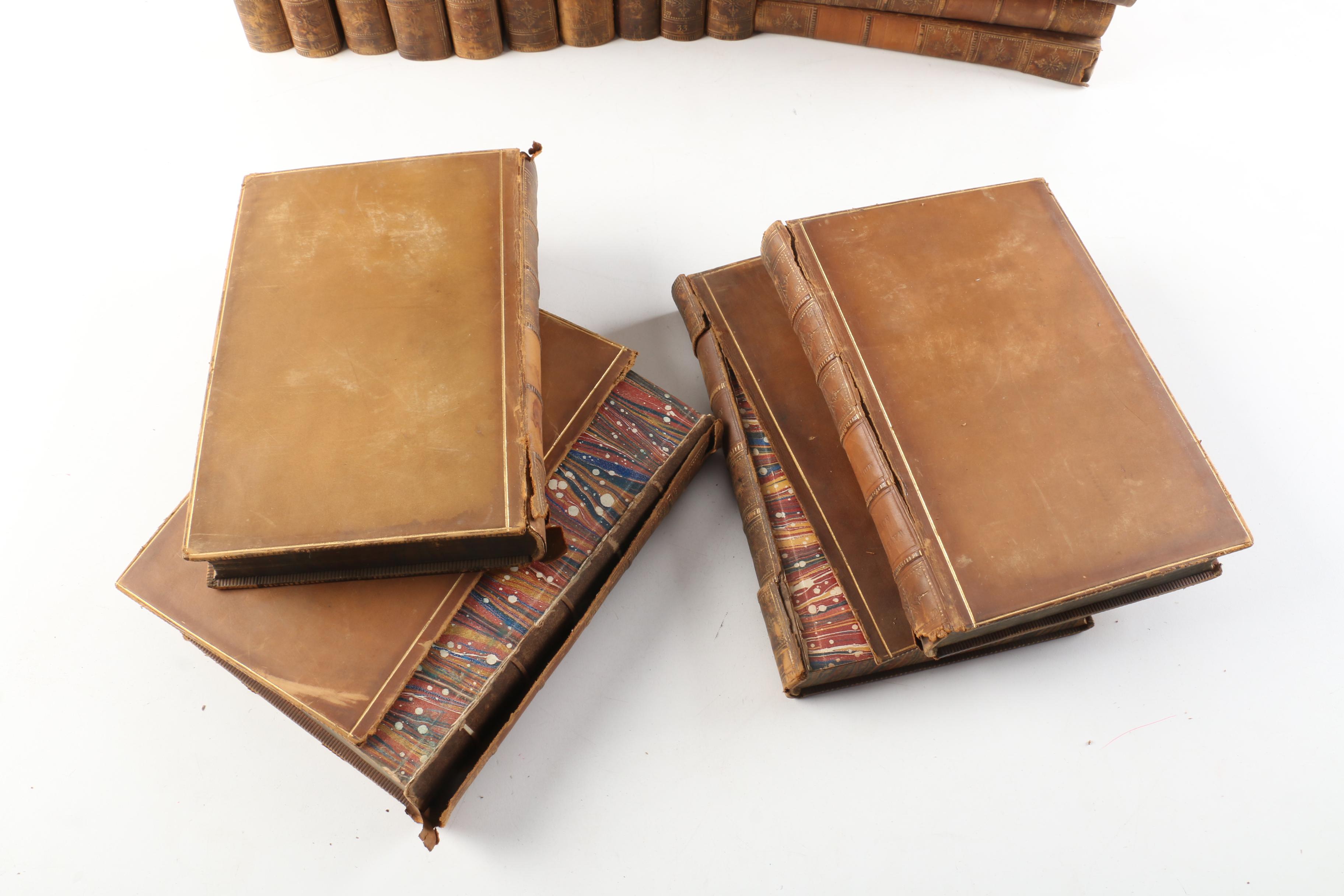 1857 Multi-Volume Set of "Waverley Novels" by Walter Scott