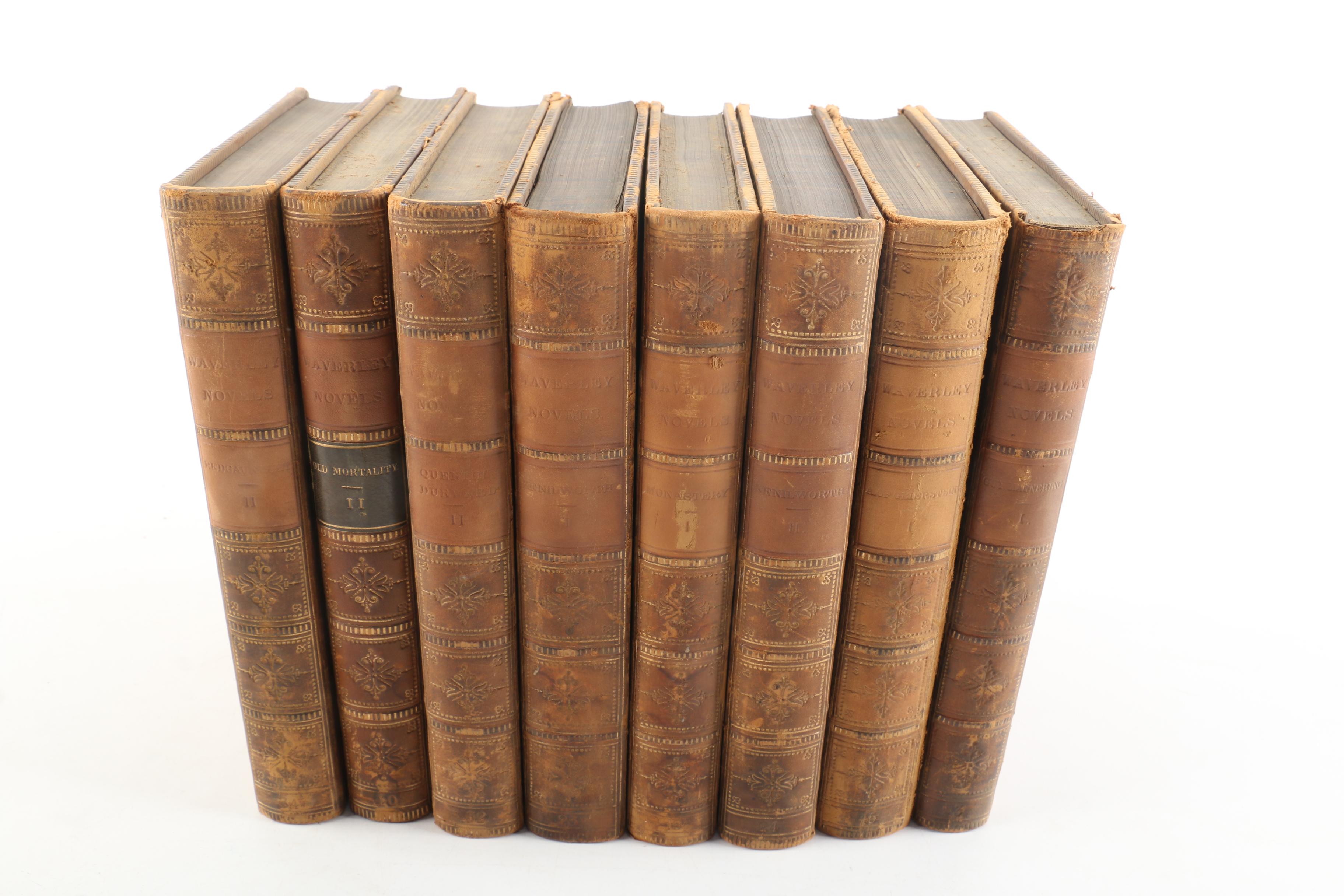 1857 Multi-Volume Set of "Waverley Novels" by Walter Scott