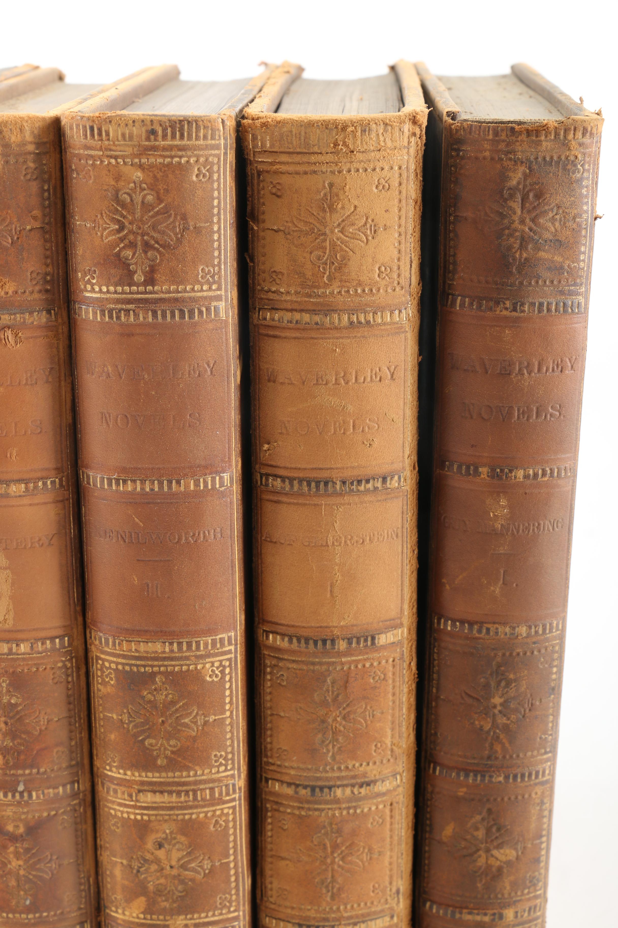 1857 Multi-Volume Set of "Waverley Novels" by Walter Scott