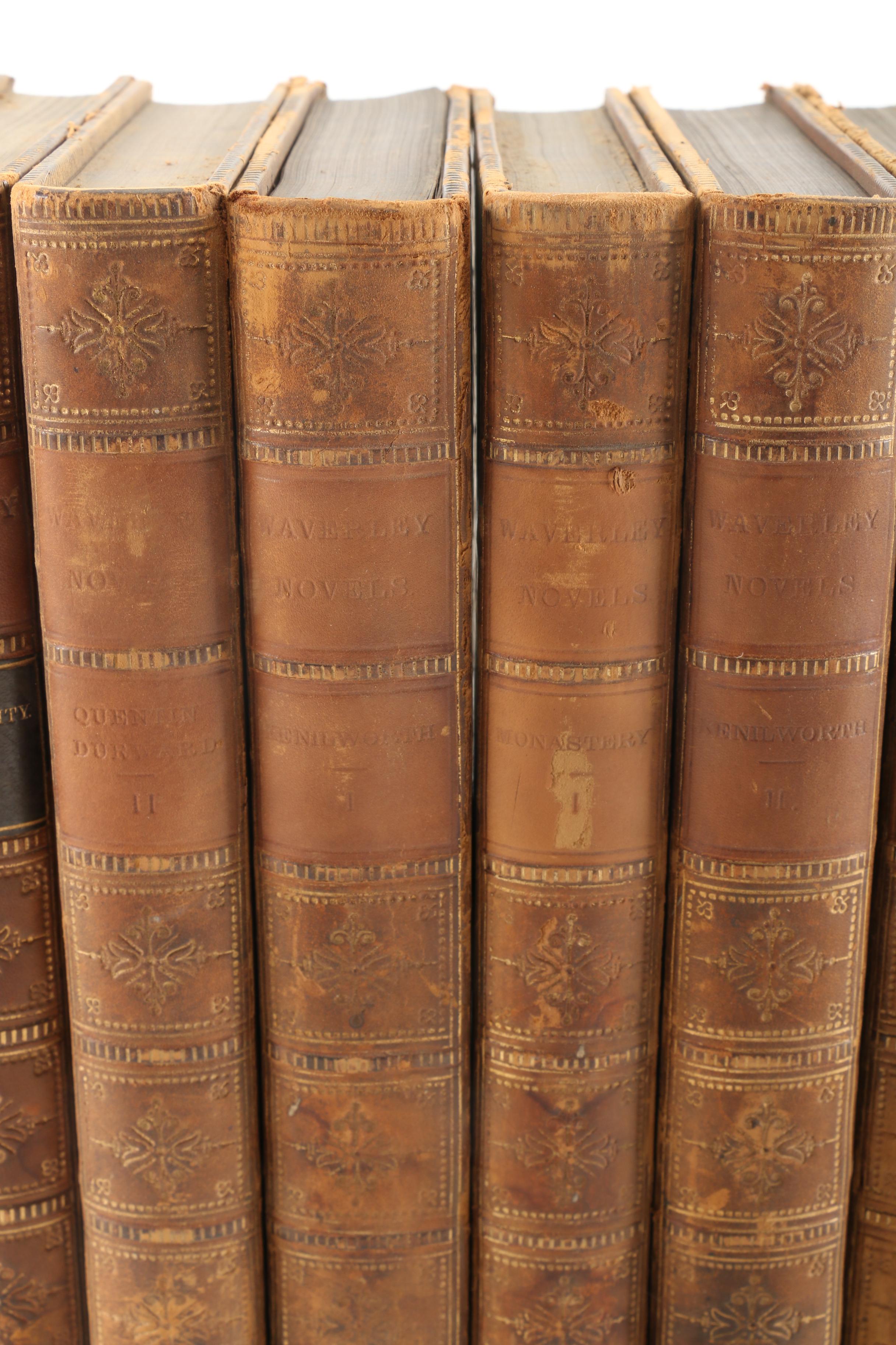 1857 Multi-Volume Set of "Waverley Novels" by Walter Scott