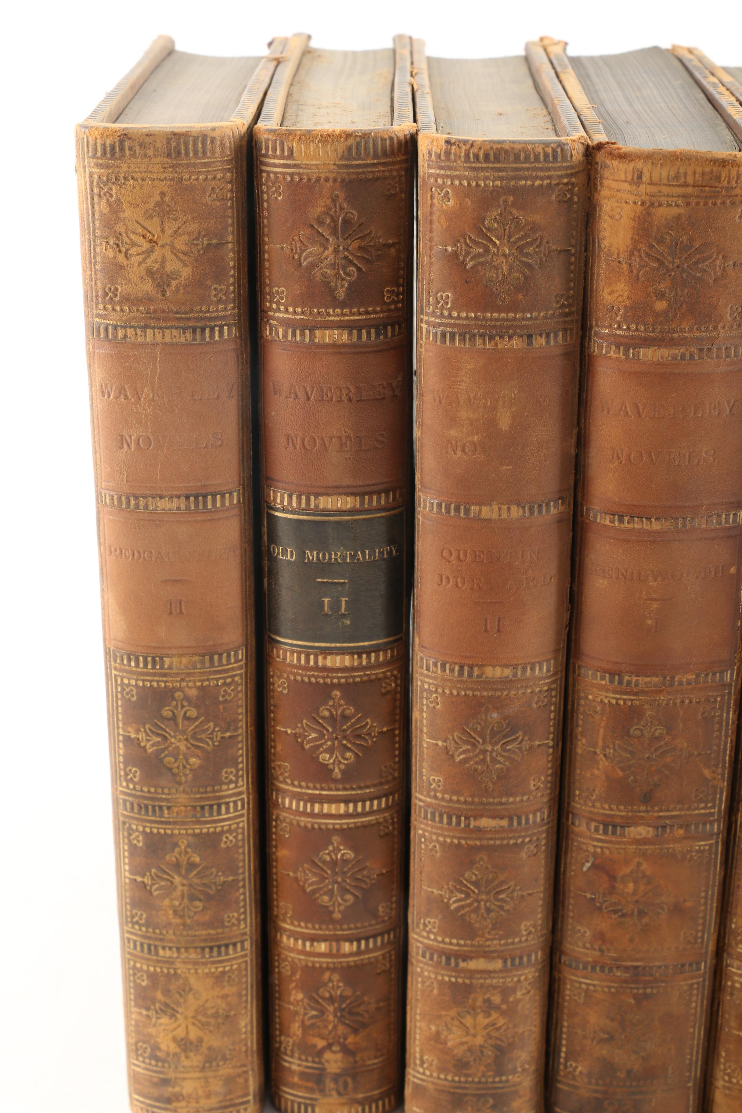 1857 Multi-Volume Set of "Waverley Novels" by Walter Scott