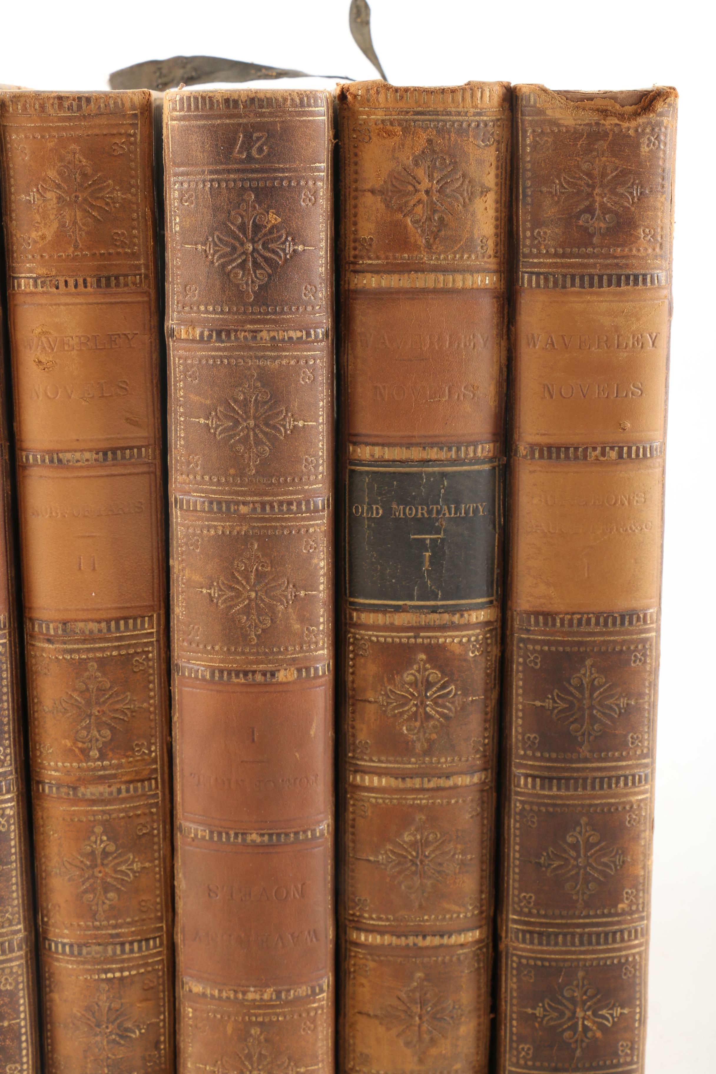 1857 Multi-Volume Set of "Waverley Novels" by Walter Scott
