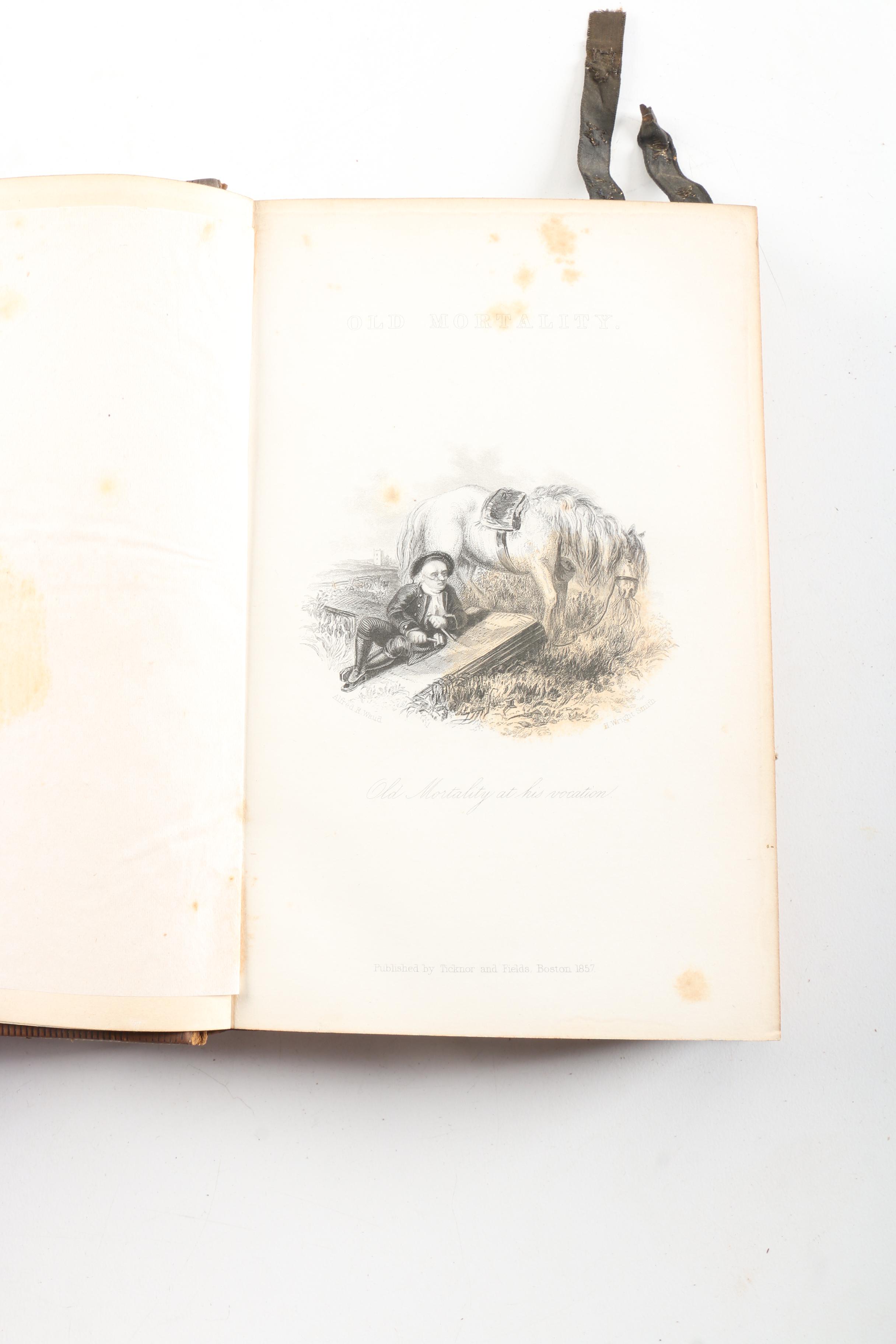 1857 Multi-Volume Set of "Waverley Novels" by Walter Scott