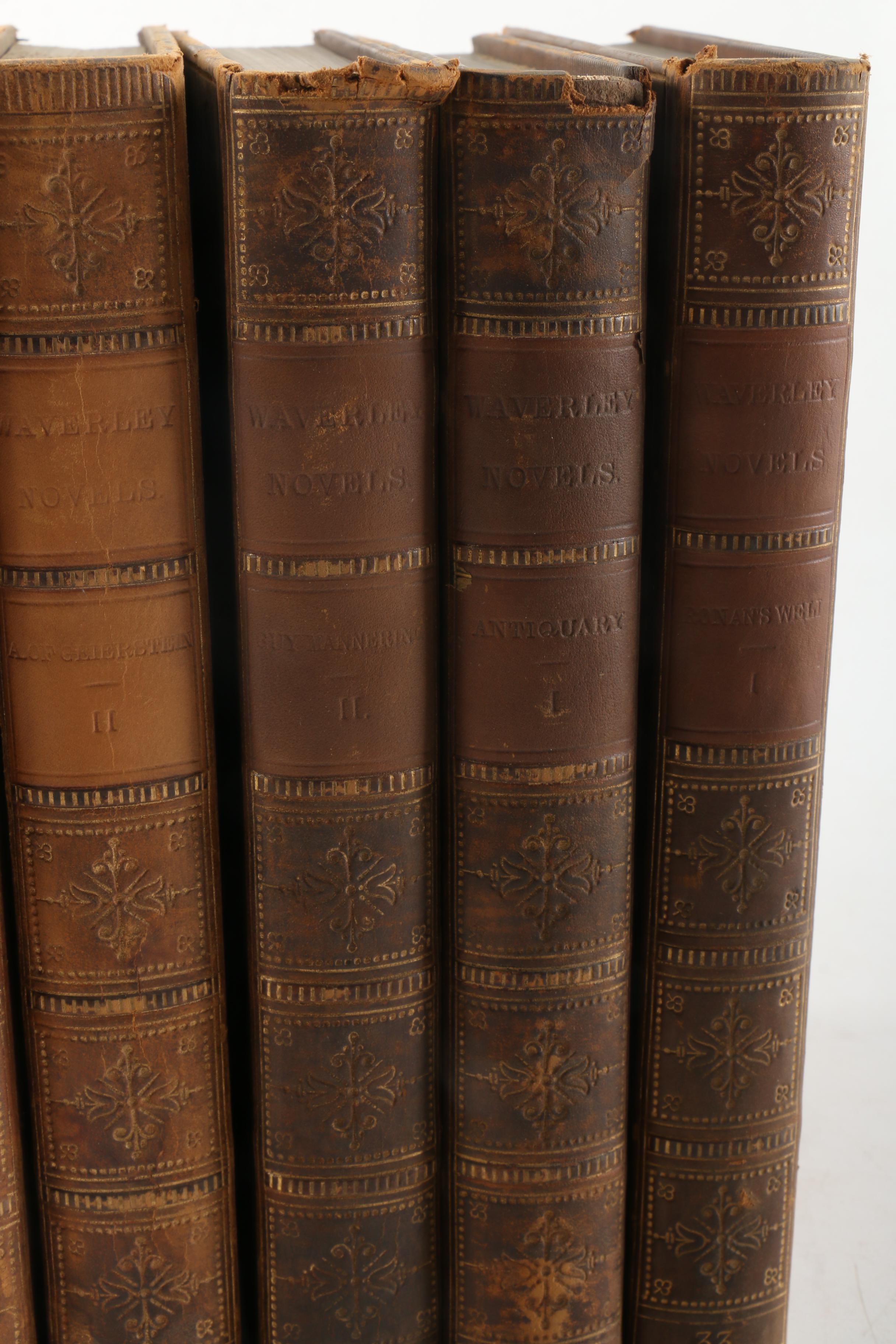 1857 Multi-Volume Set of "Waverley Novels" by Walter Scott
