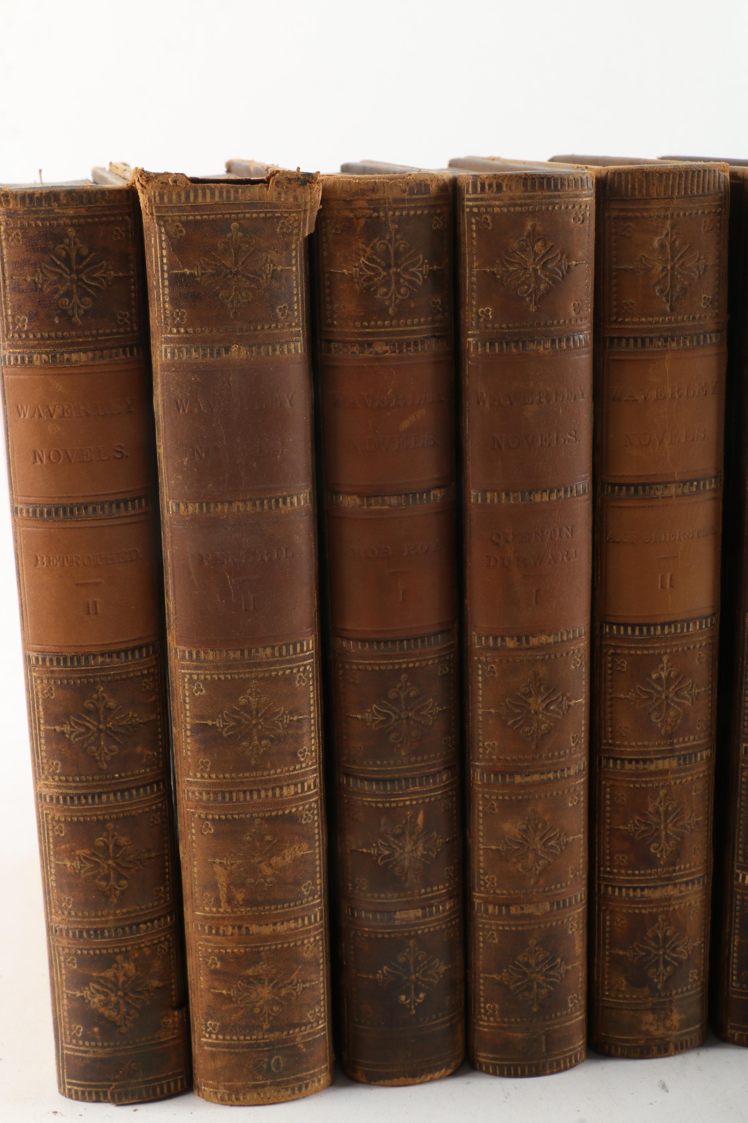 1857 Multi-Volume Set of "Waverley Novels" by Walter Scott