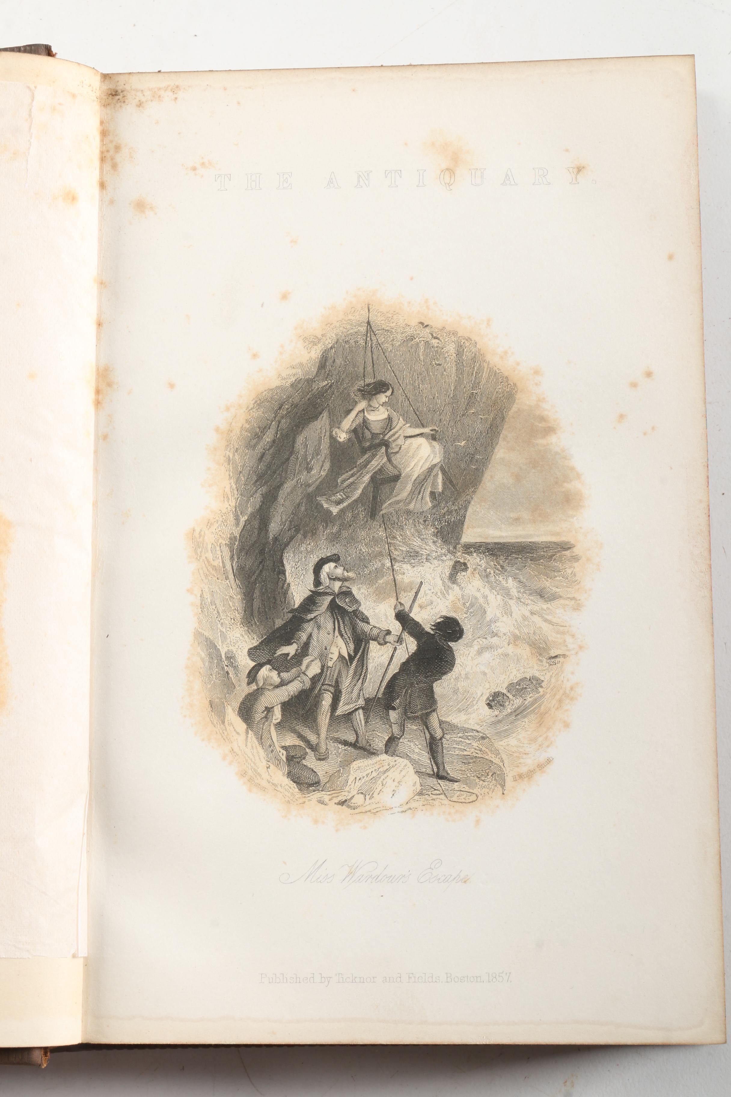 1857 Multi-Volume Set of "Waverley Novels" by Walter Scott